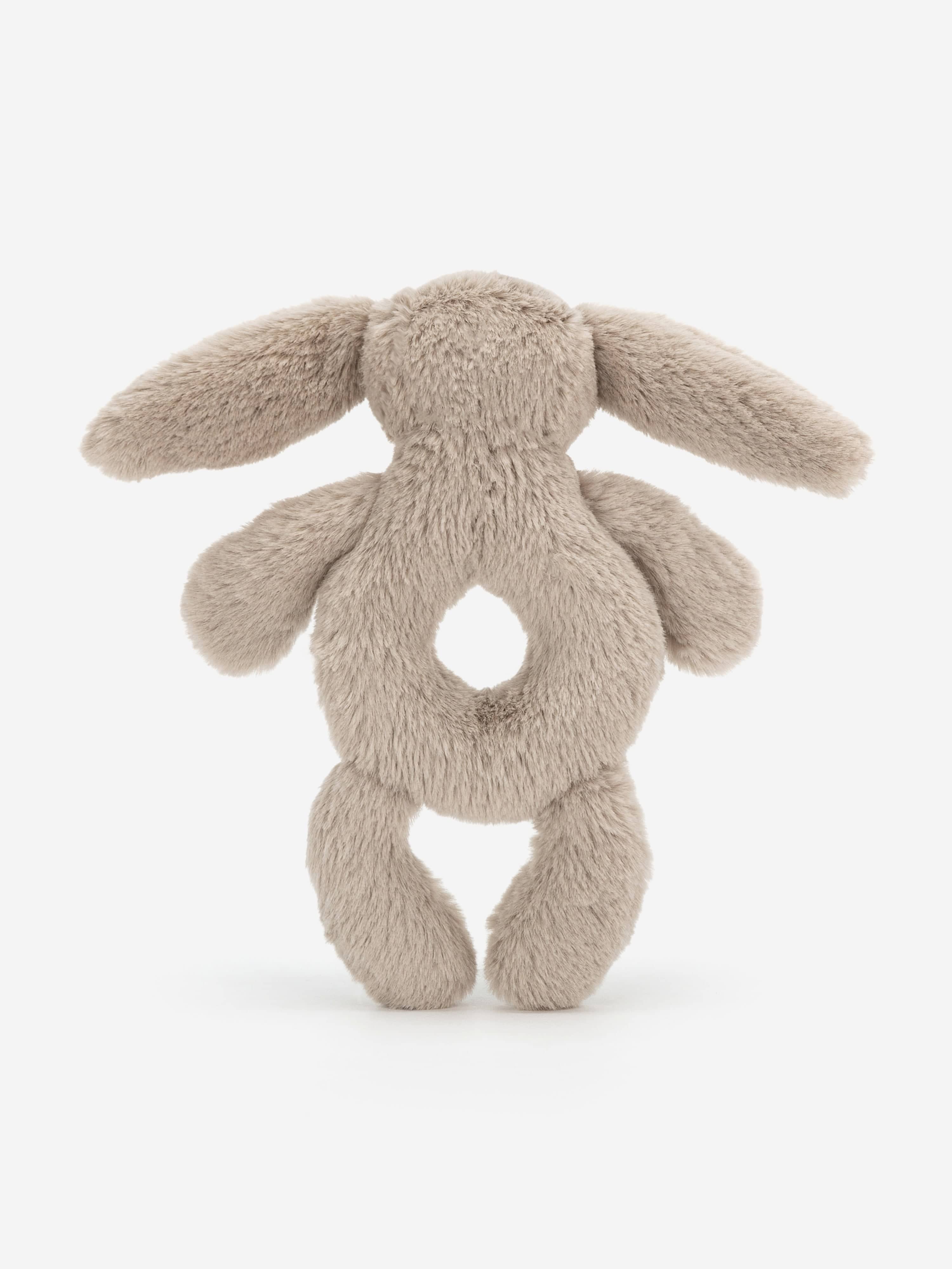 Bashful Beige Bunny Ring Rattle in Beige (18 CM)