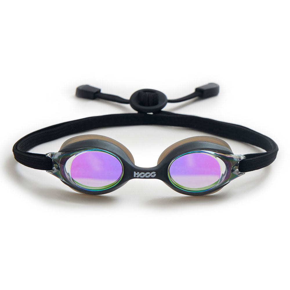 Boys & Girls Black Rubber Ring Racing Goggles(JERRY-GDBK)