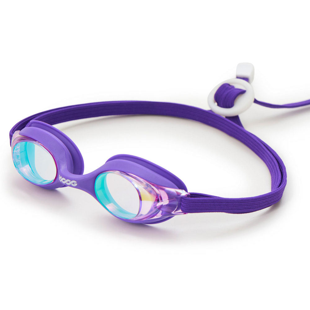 Boys & Girls Purple Rubber Ring Swim Goggles(JERRY-GDPU)