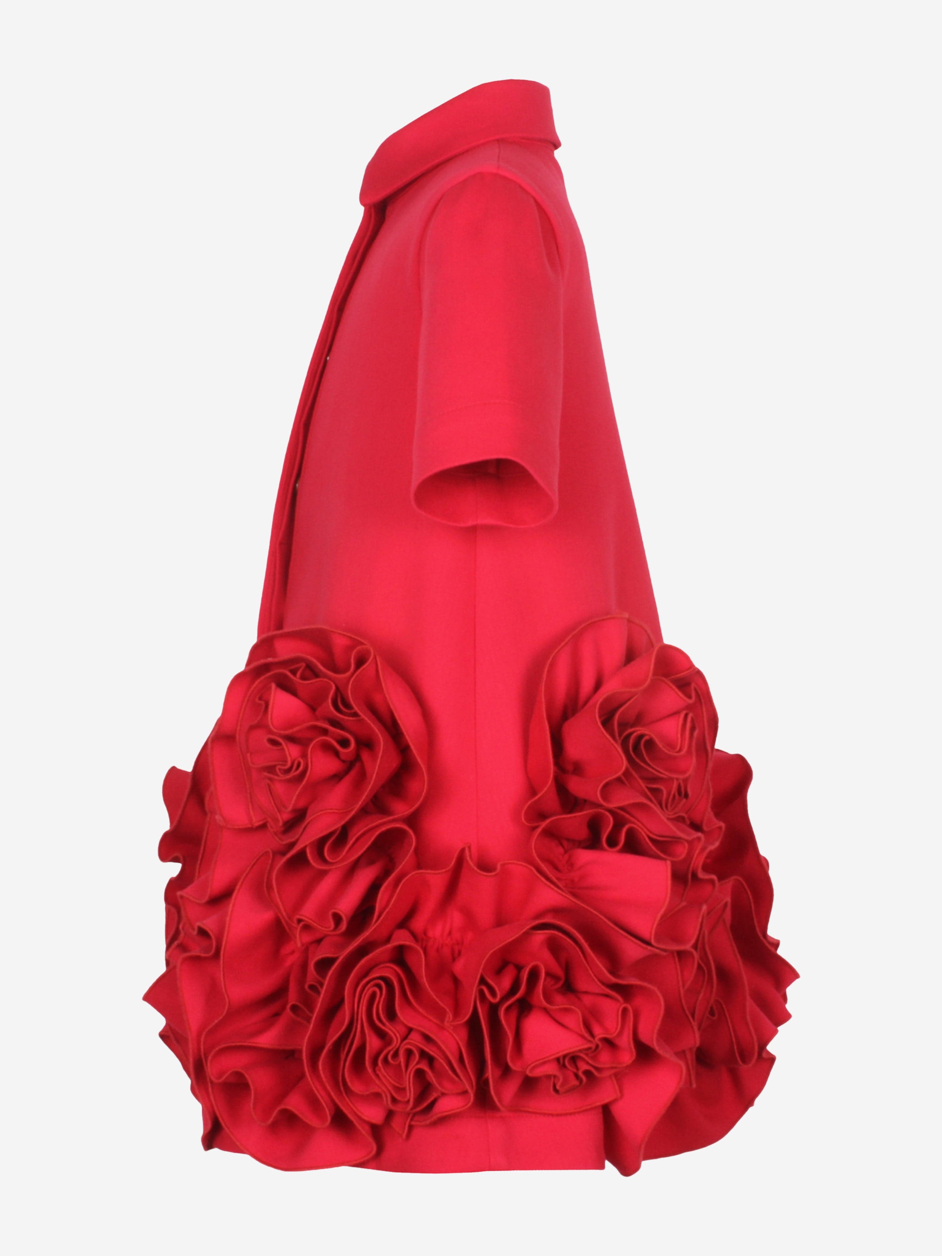 Jessie And James Girls Dream On Frilly Flower Dress in Red