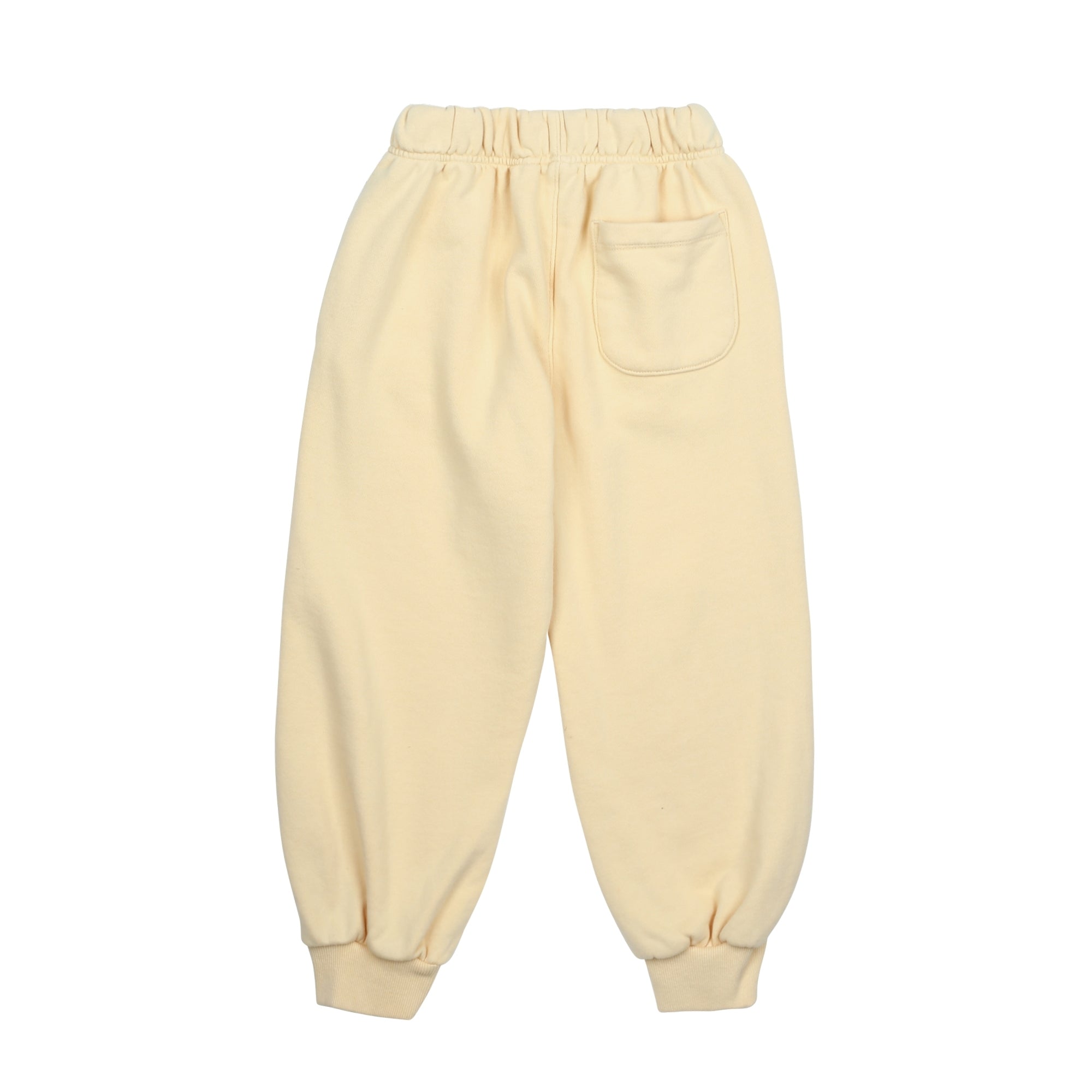 Boys & Girls Pale Yellow Cotton Trousers