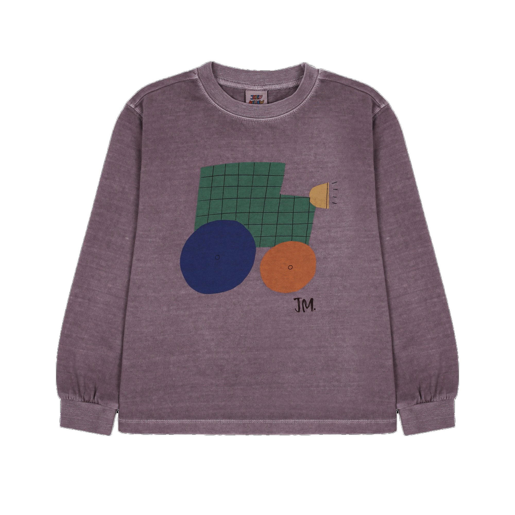 Boys & Girls Purple Printed Cotton T-Shirt