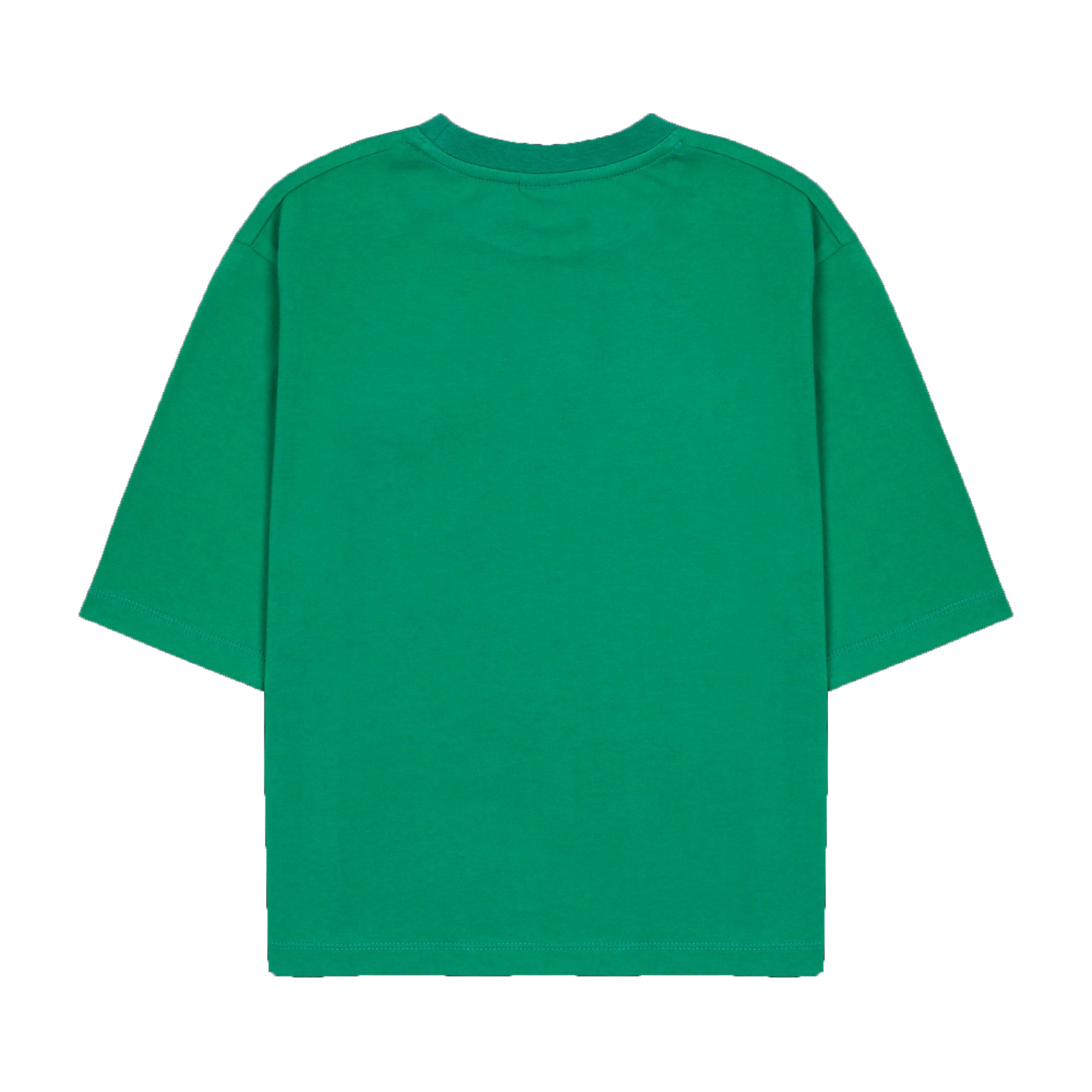 Boys & Girls Green Cotton T-Shirt