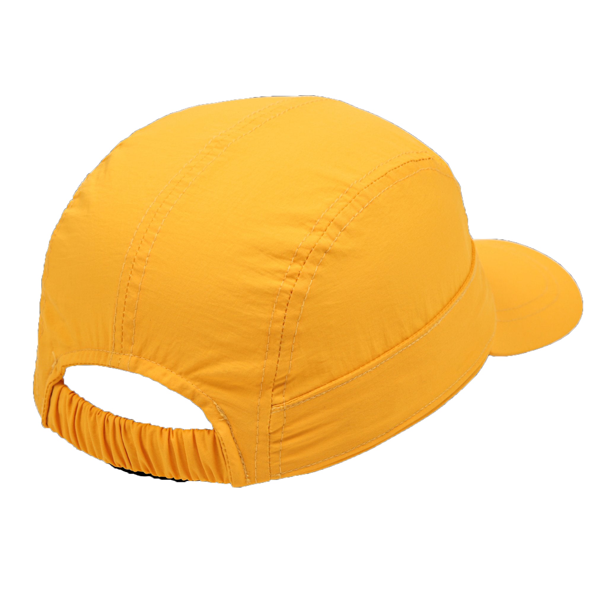 Casquette de protection solaire brodée jaune pour garçons et filles