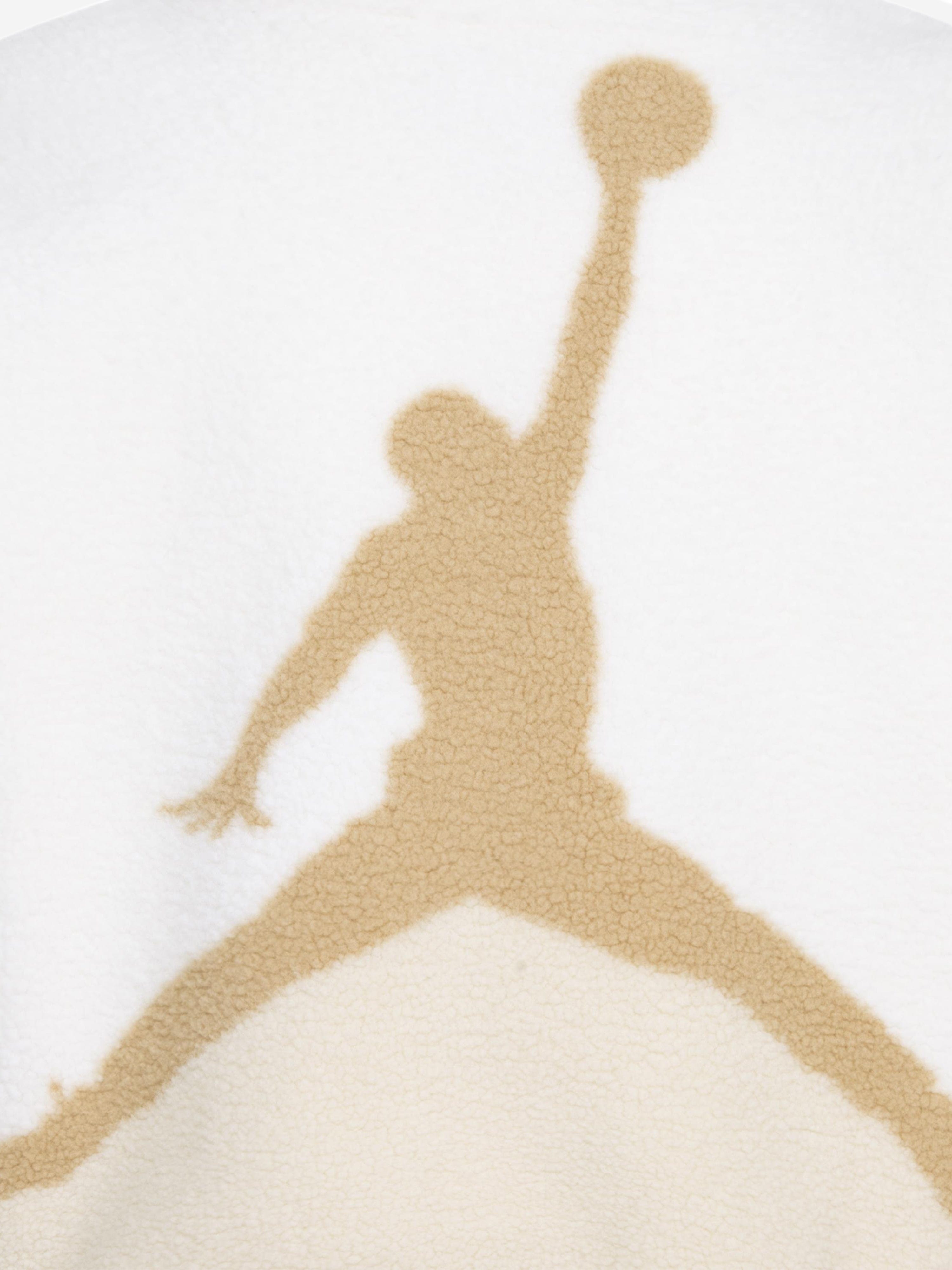 Jordan Girls Jumpman Sherpa Jacket in Ivory