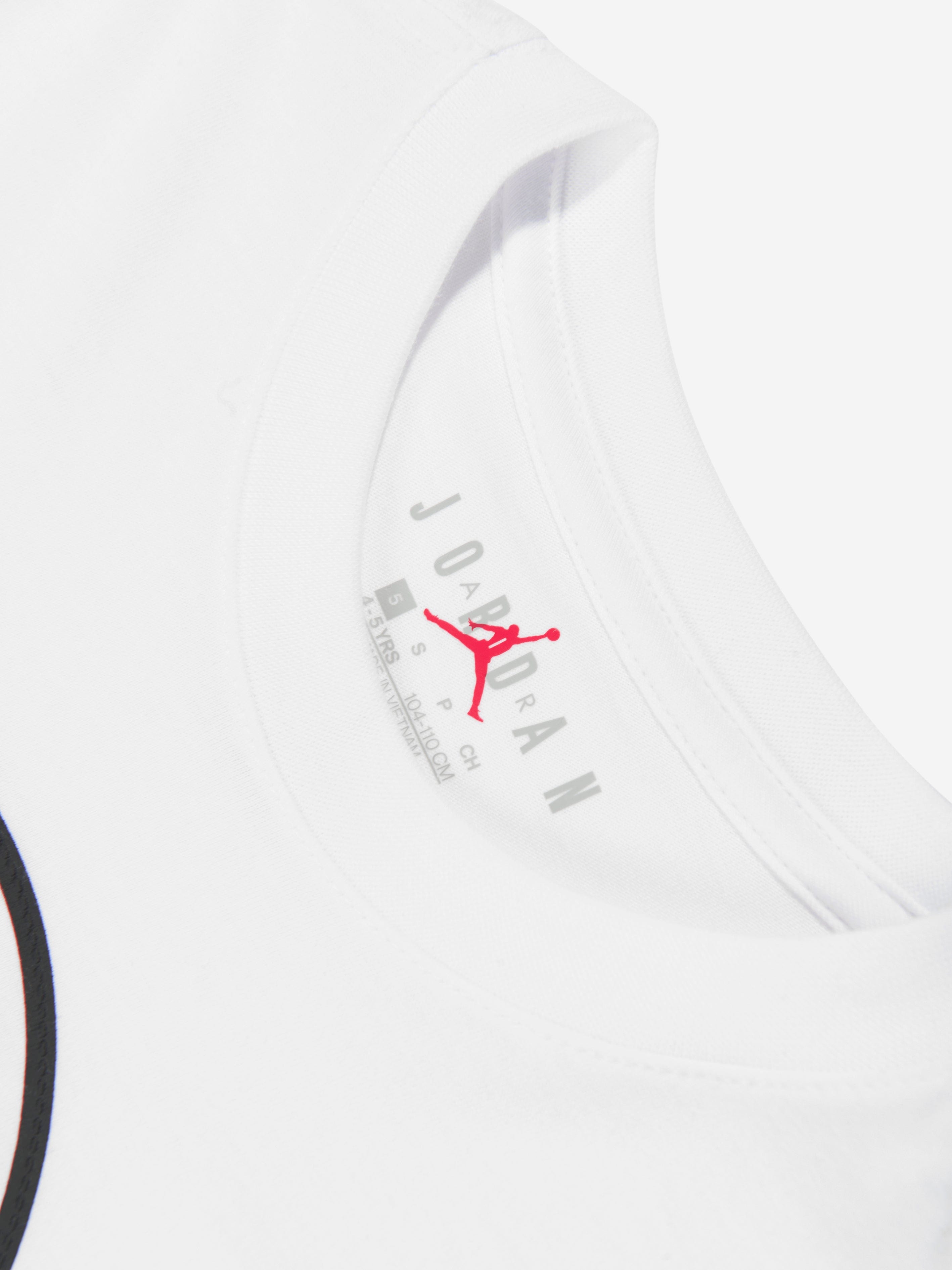 Boys Air Jordan HBR Ring T-Shirt in White