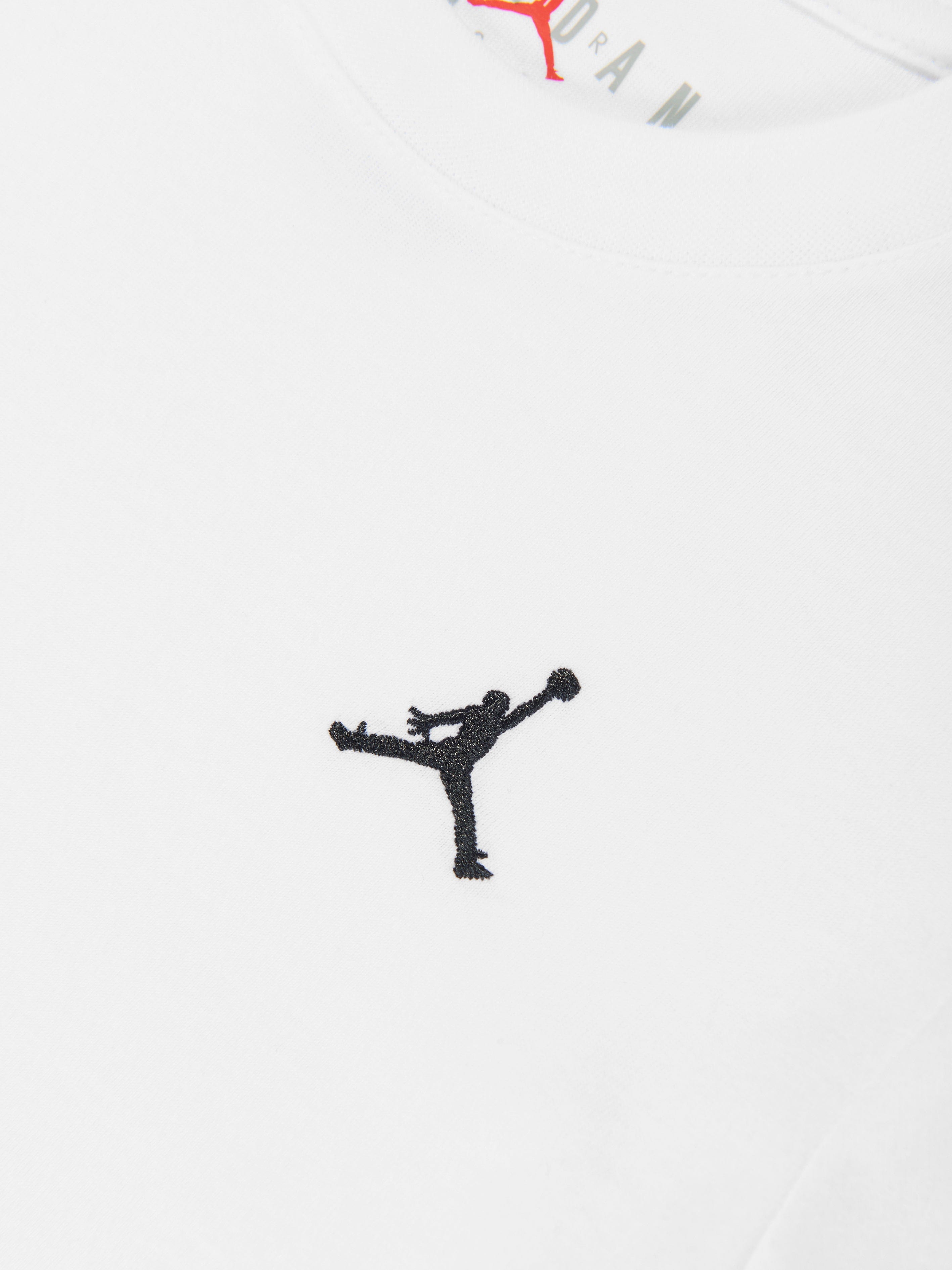 Boys Jumpman Air Embroidered T-Shirt in White