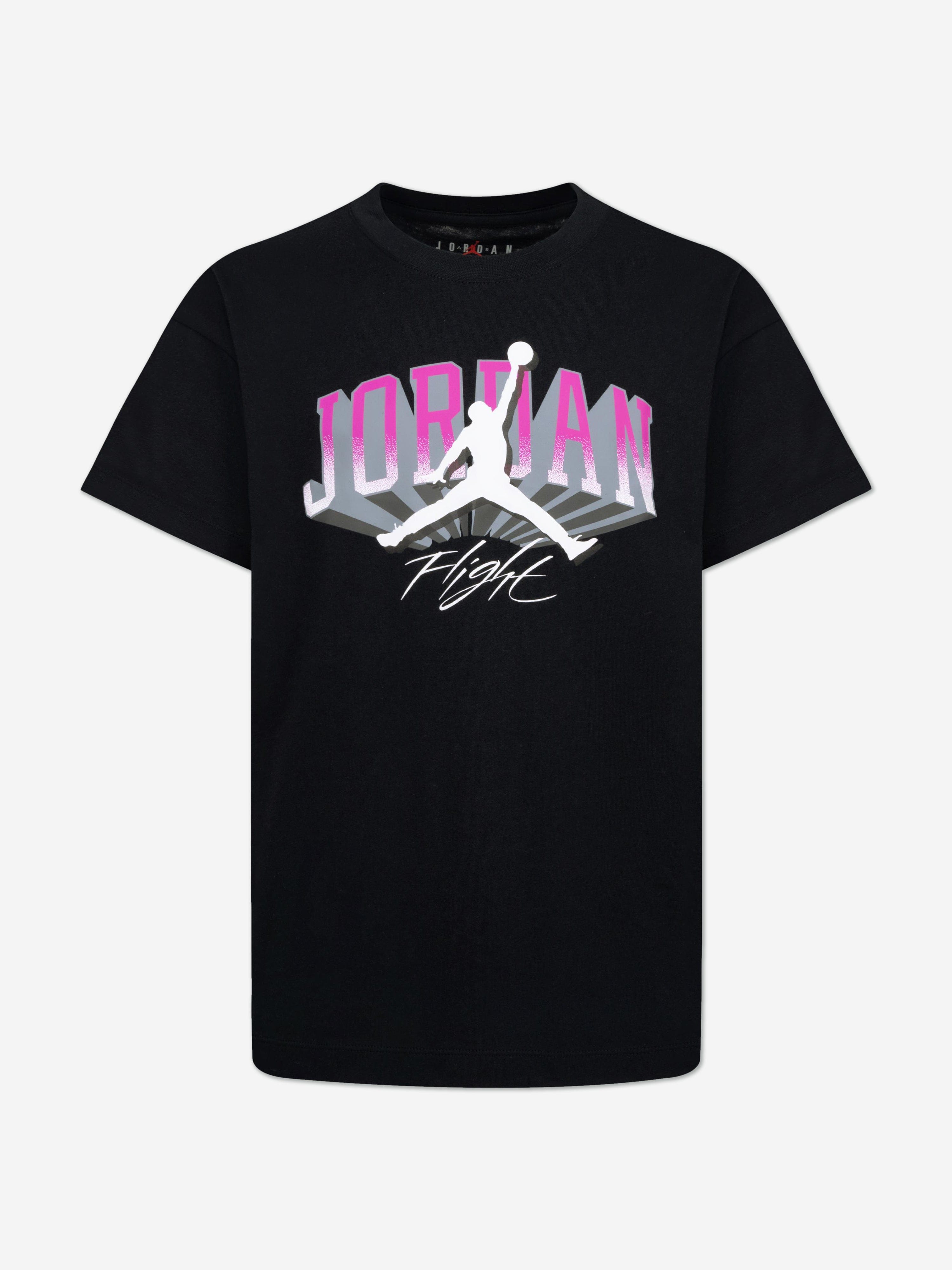 Girls JM Push Through T-Shirt in Black