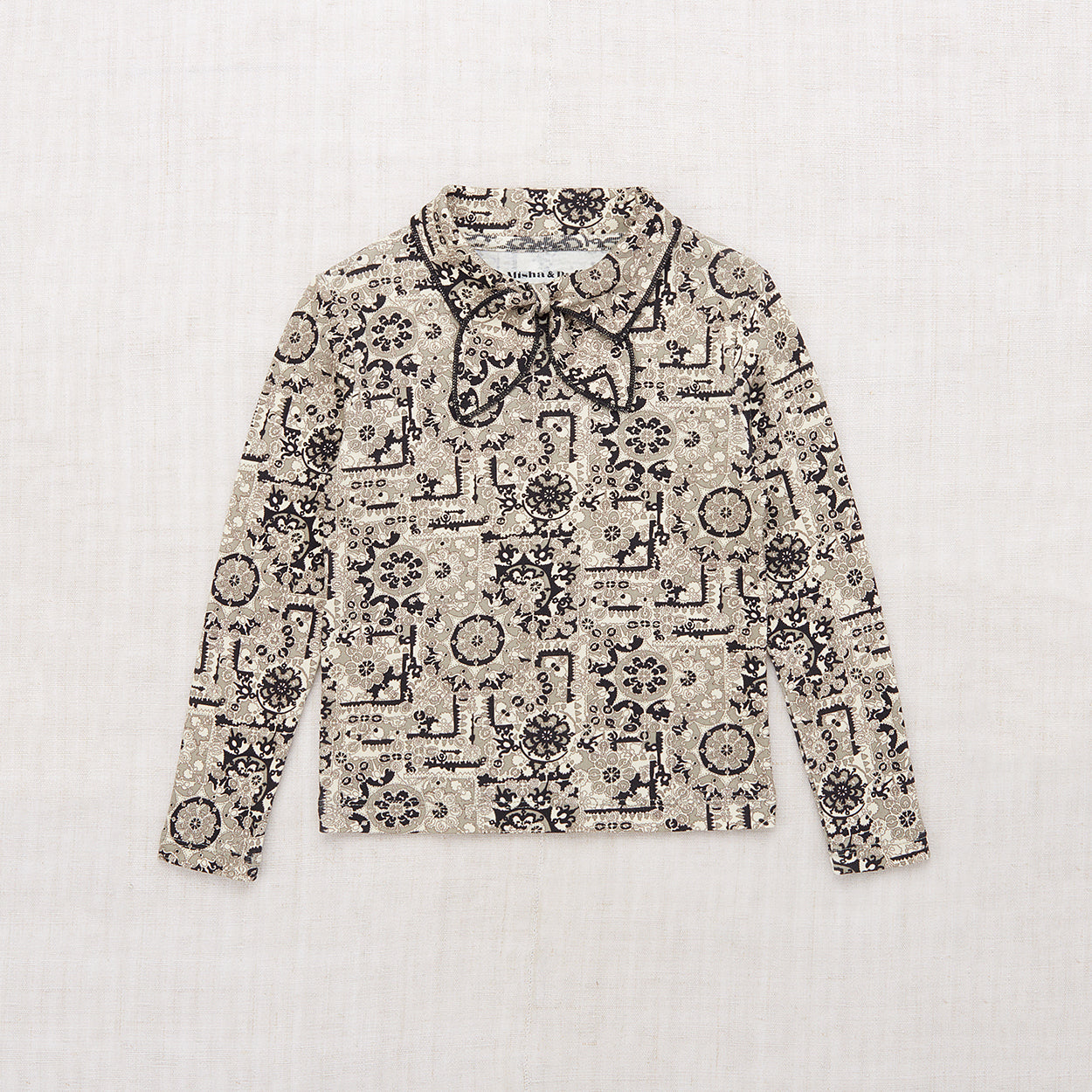 Boys & Girls Seal Grey Bow Cotton T-Shirt