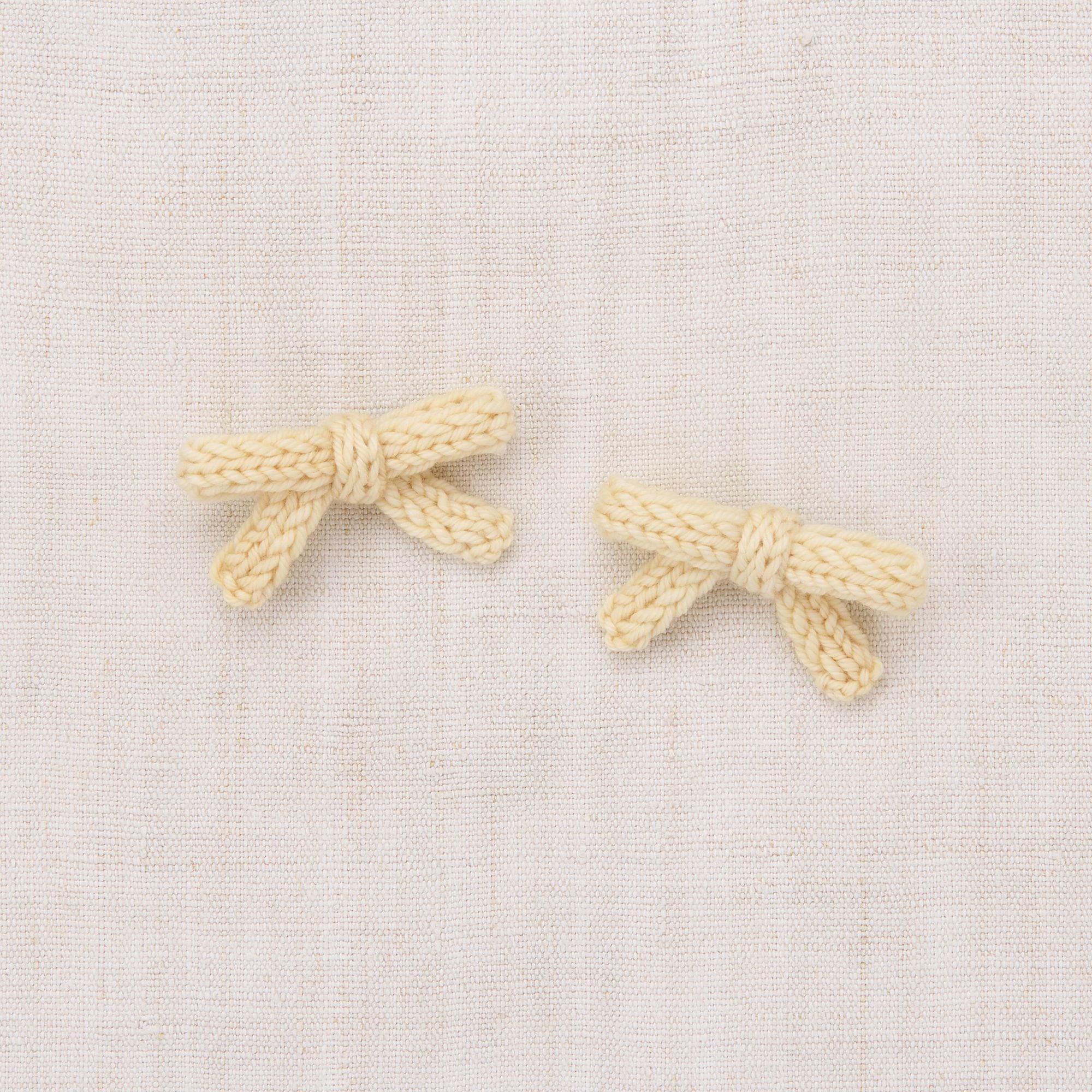 Girls Yellow Bow Hair Clips