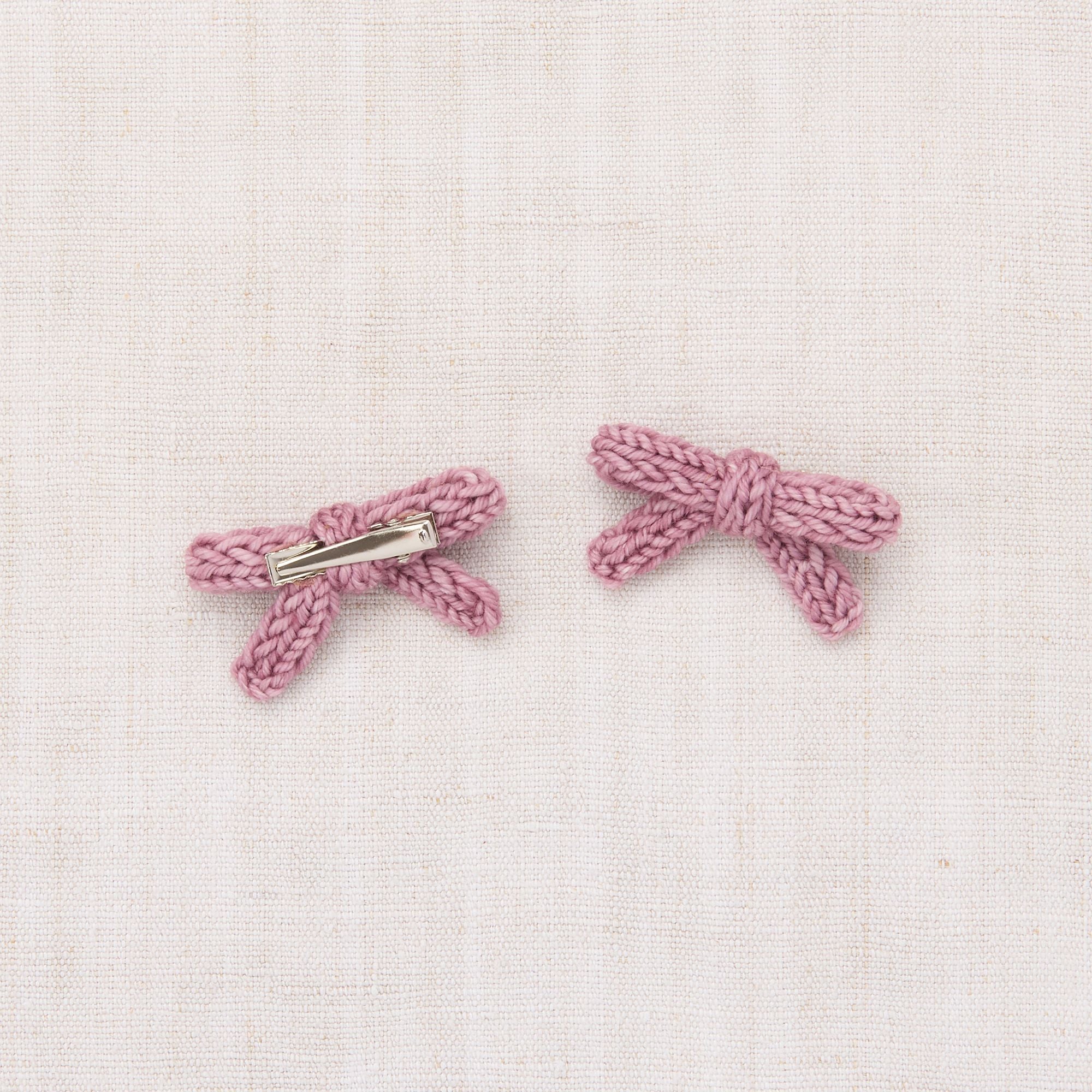 Girls Pink Bow Hair Clips