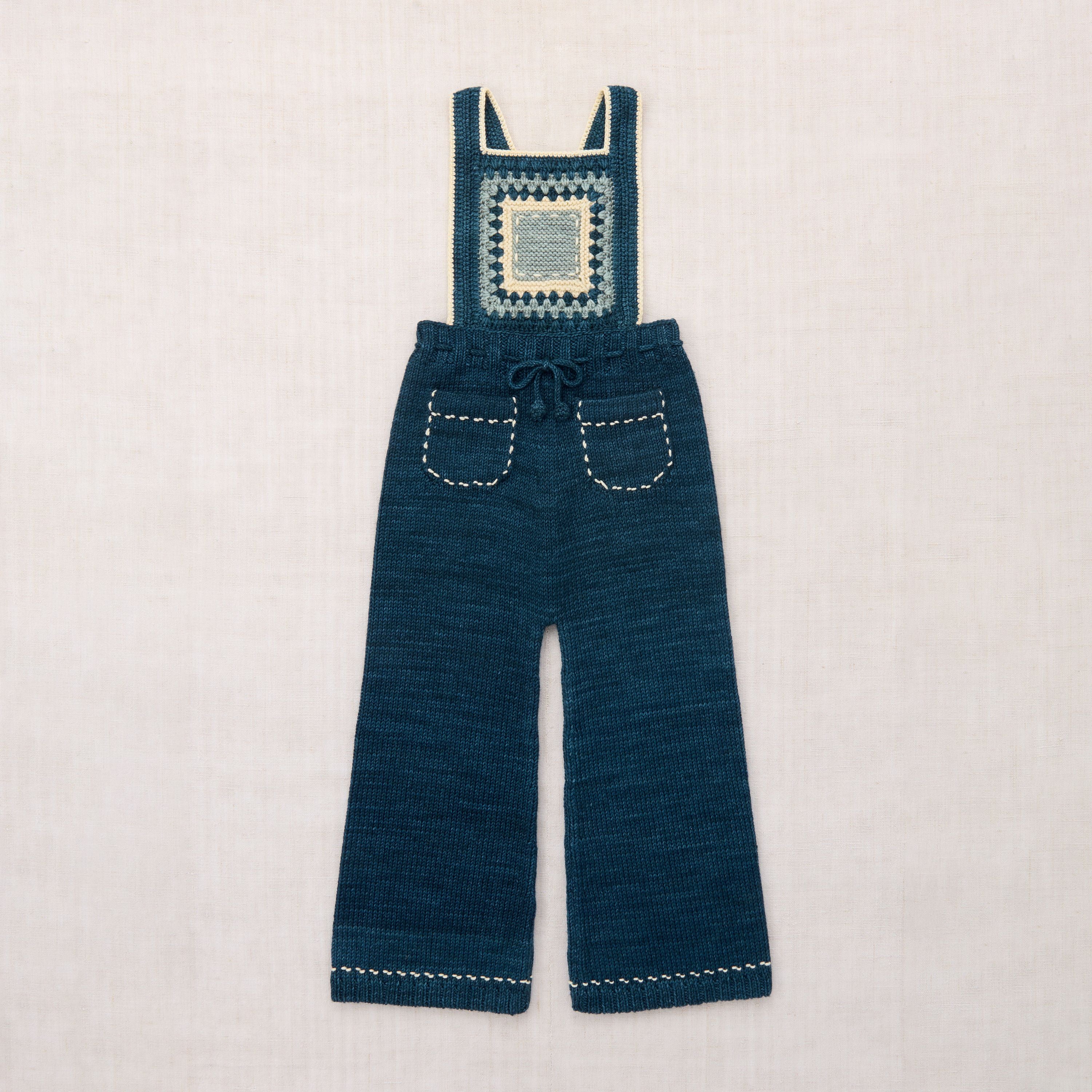 Boys & Girls Blue Wool Jumpsuit