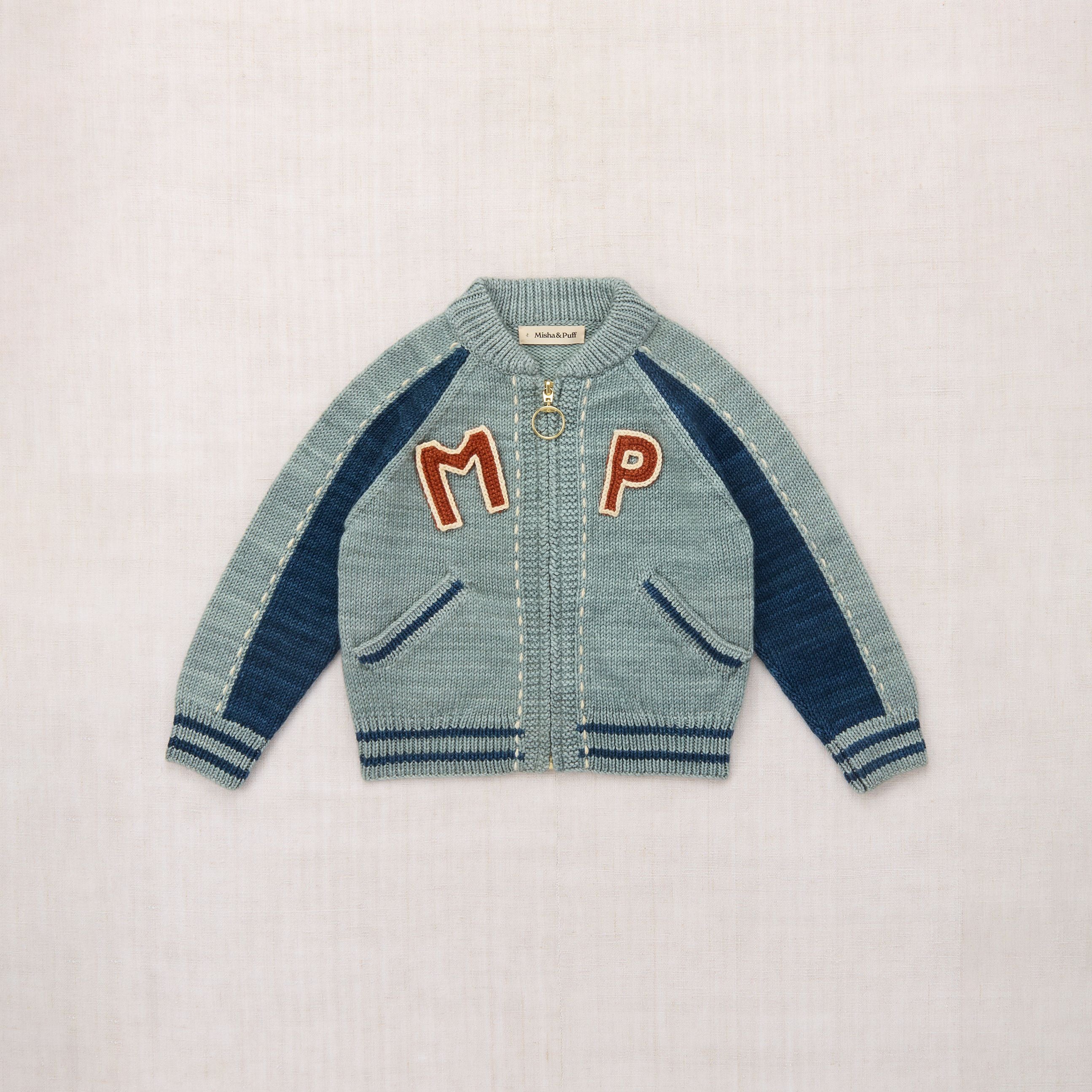 Veste en laine bleu ciel pour garçons et filles