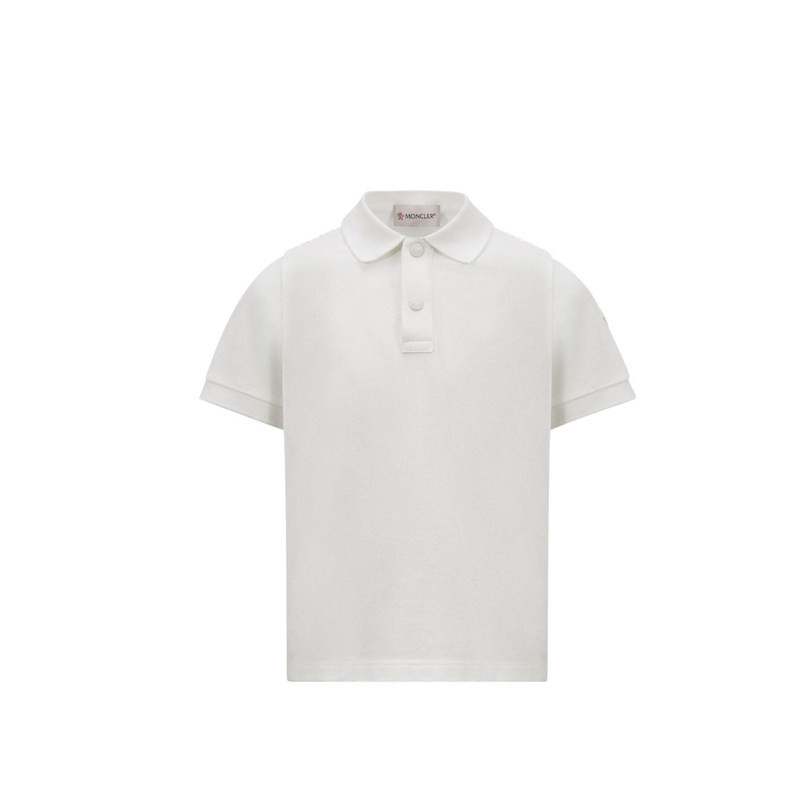 Boys White Cotton Polo Shirt