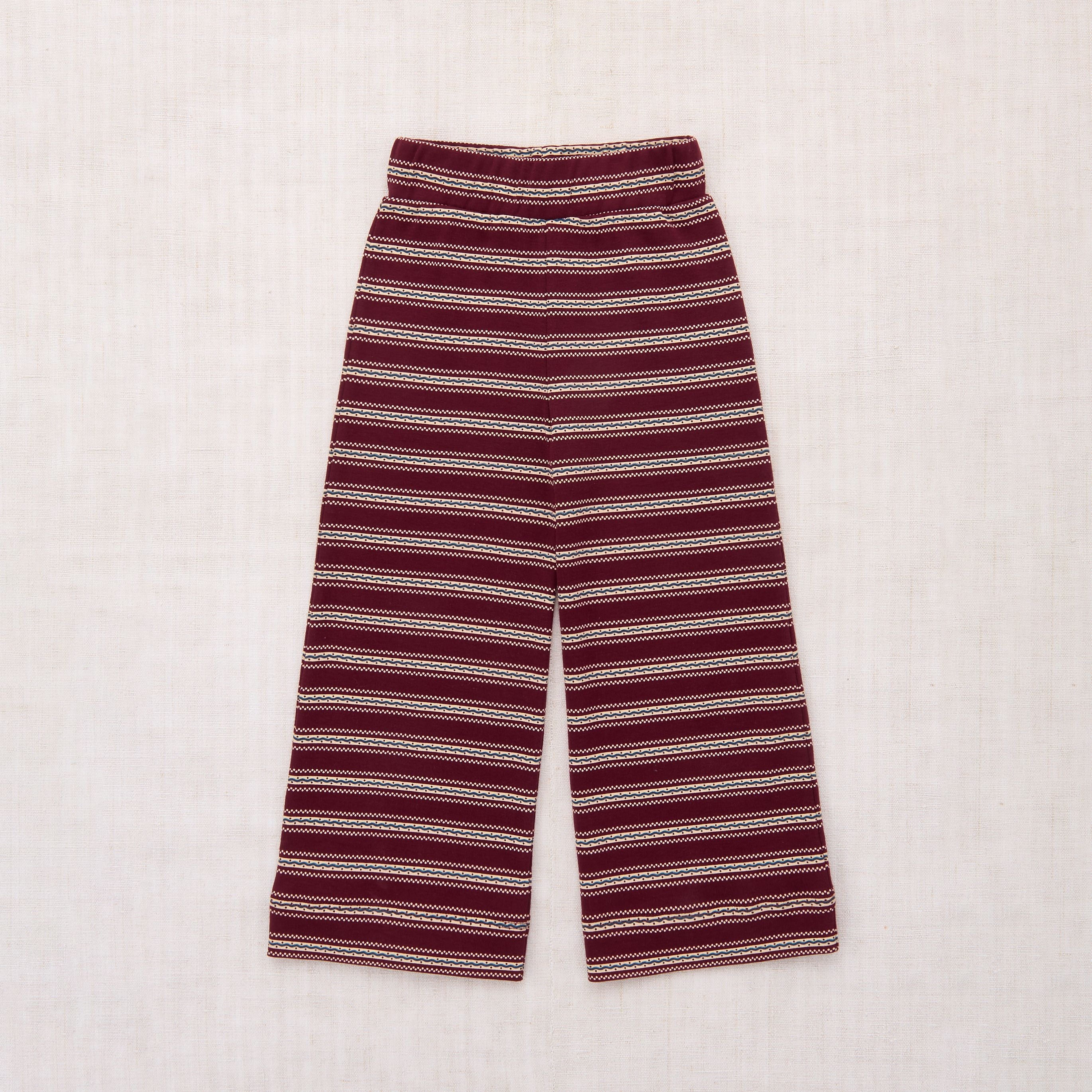 Boys & Girls Red Stripes Cotton Trousers