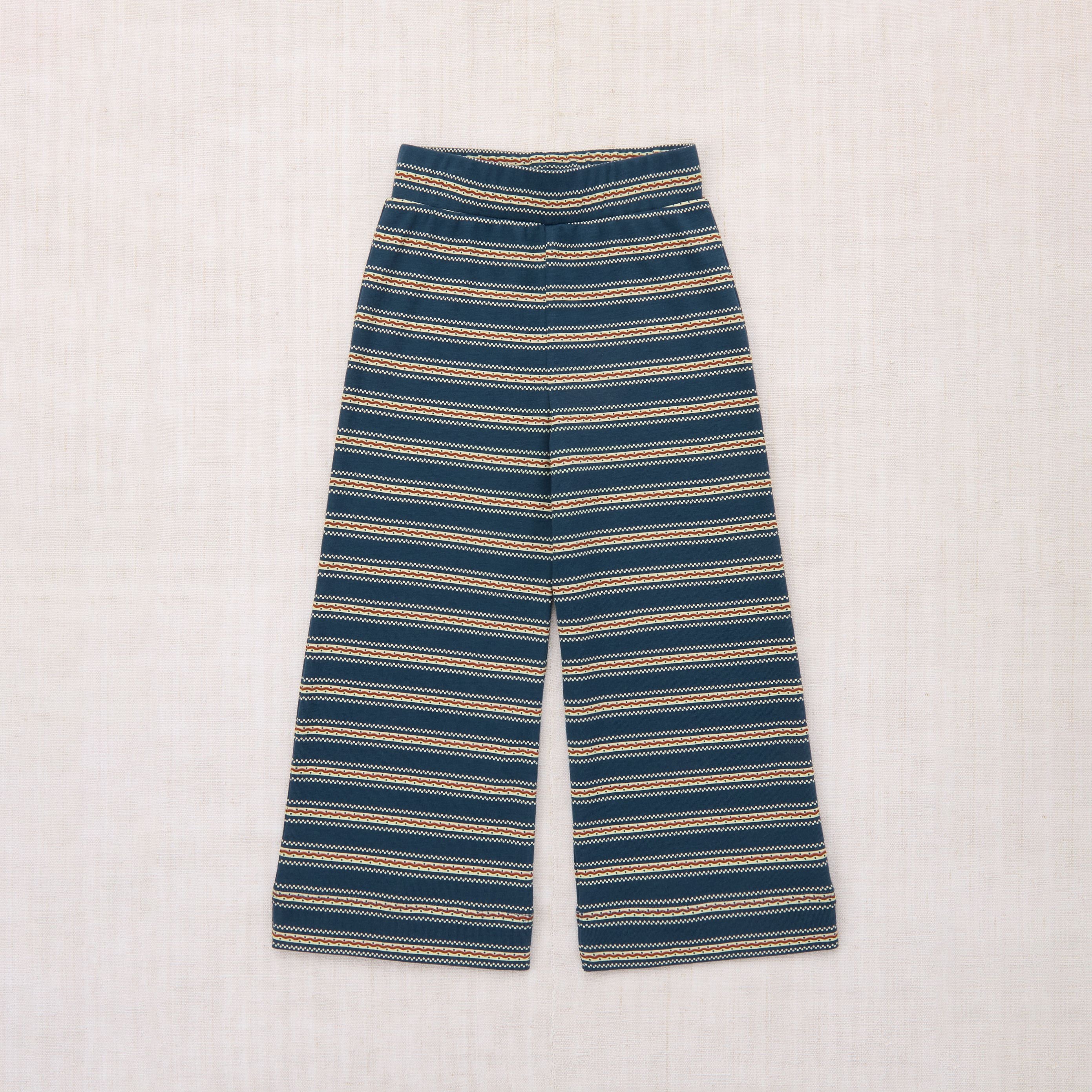 Boys & Girls Blue Stripes Cotton Trousers