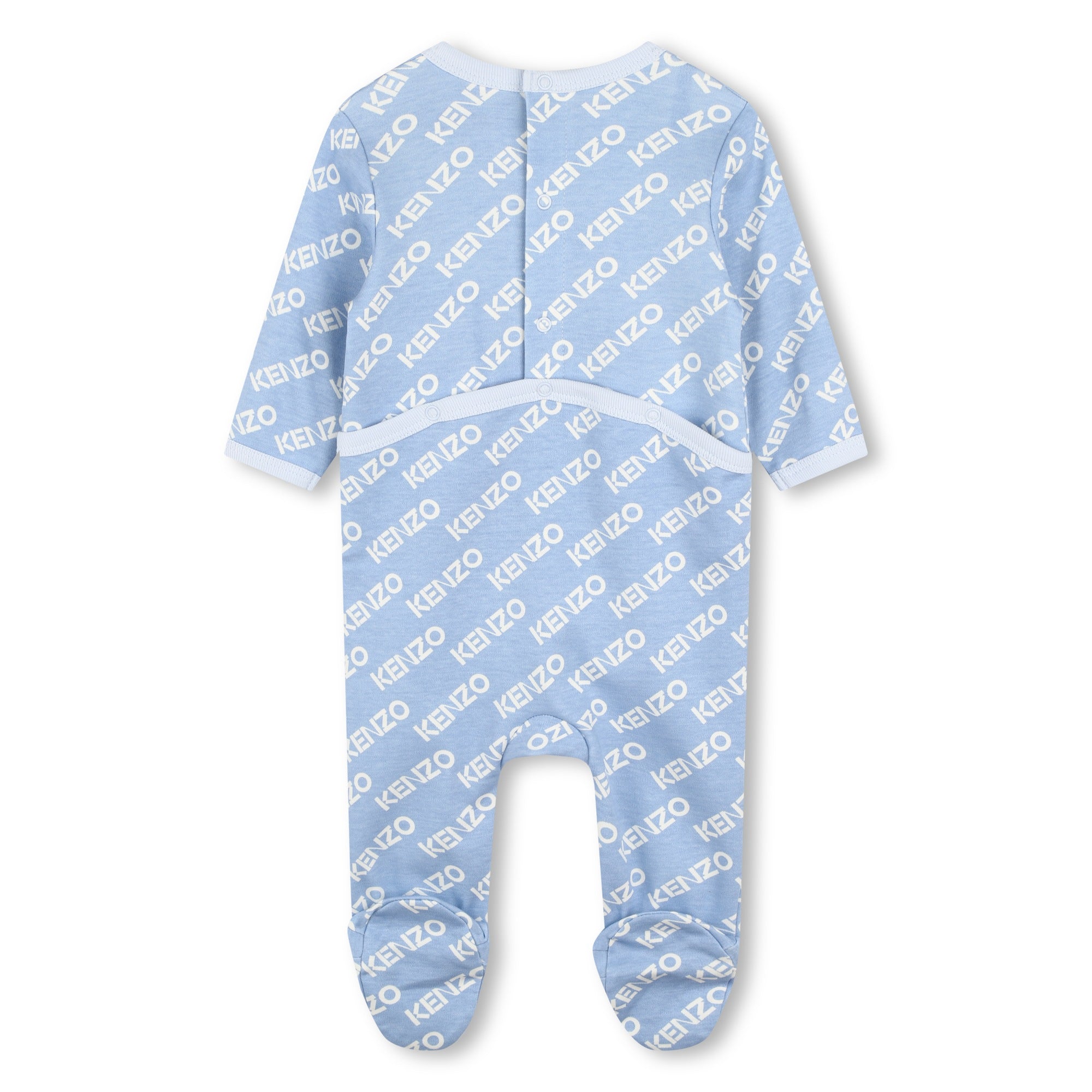 Ensemble de grenouillères bleues en coton pour bébés garçons et filles (lot de 2)