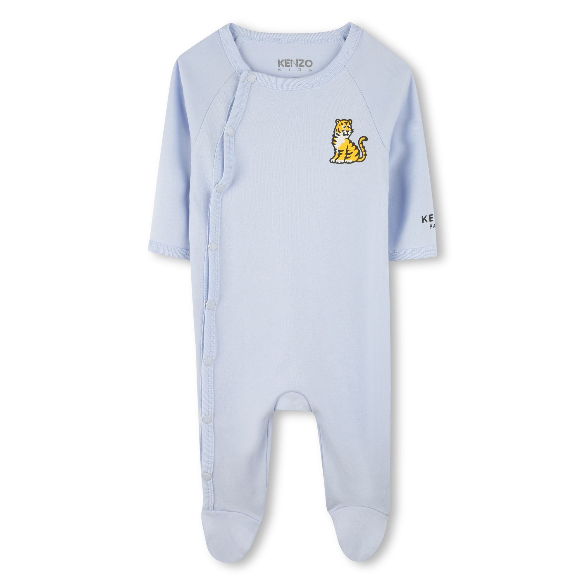 Coffret cadeau de combinaisons bleues en coton pour bébés garçons et filles (lot de 2)