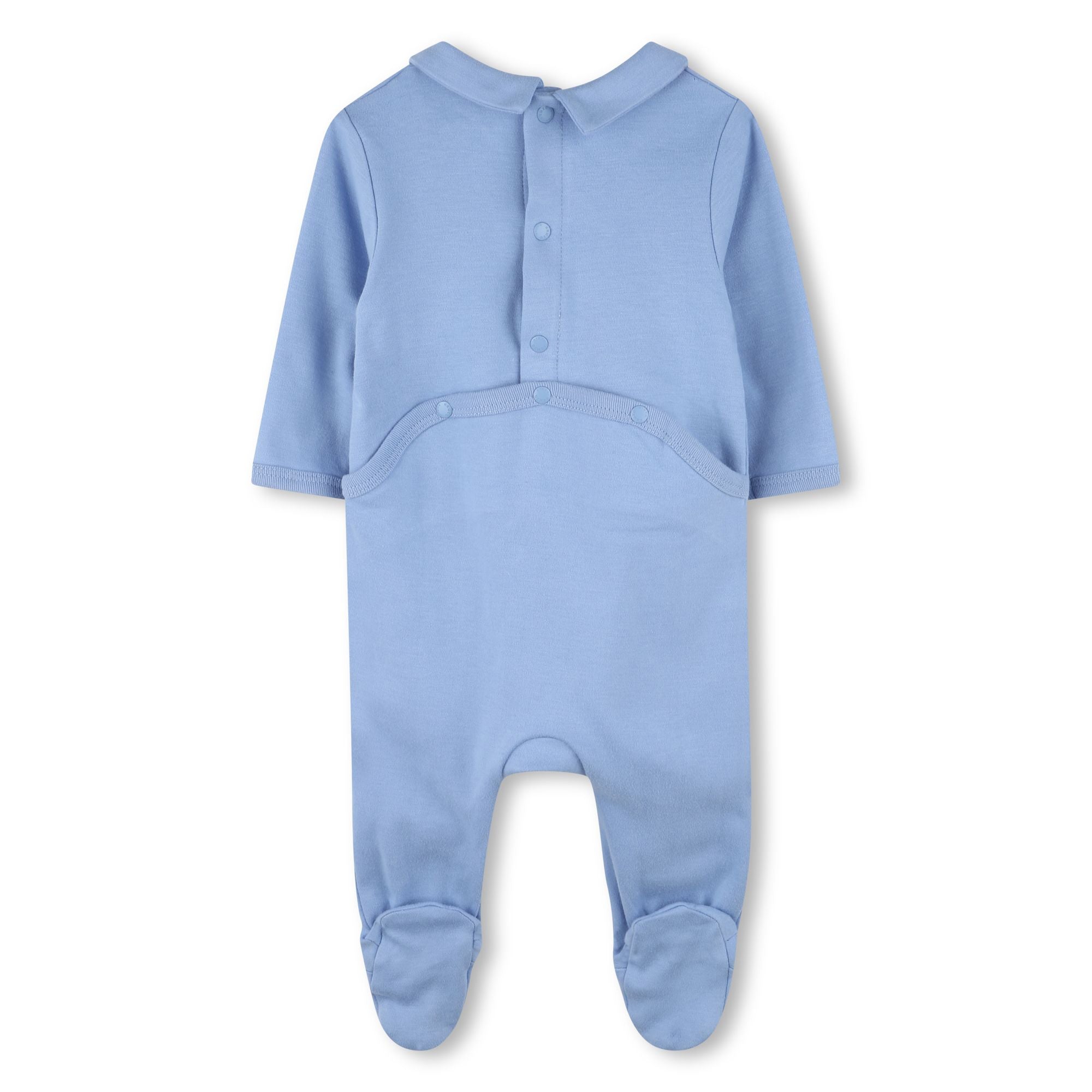 Coffret cadeau de combinaisons bleues en coton pour bébés garçons et filles (lot de 2)