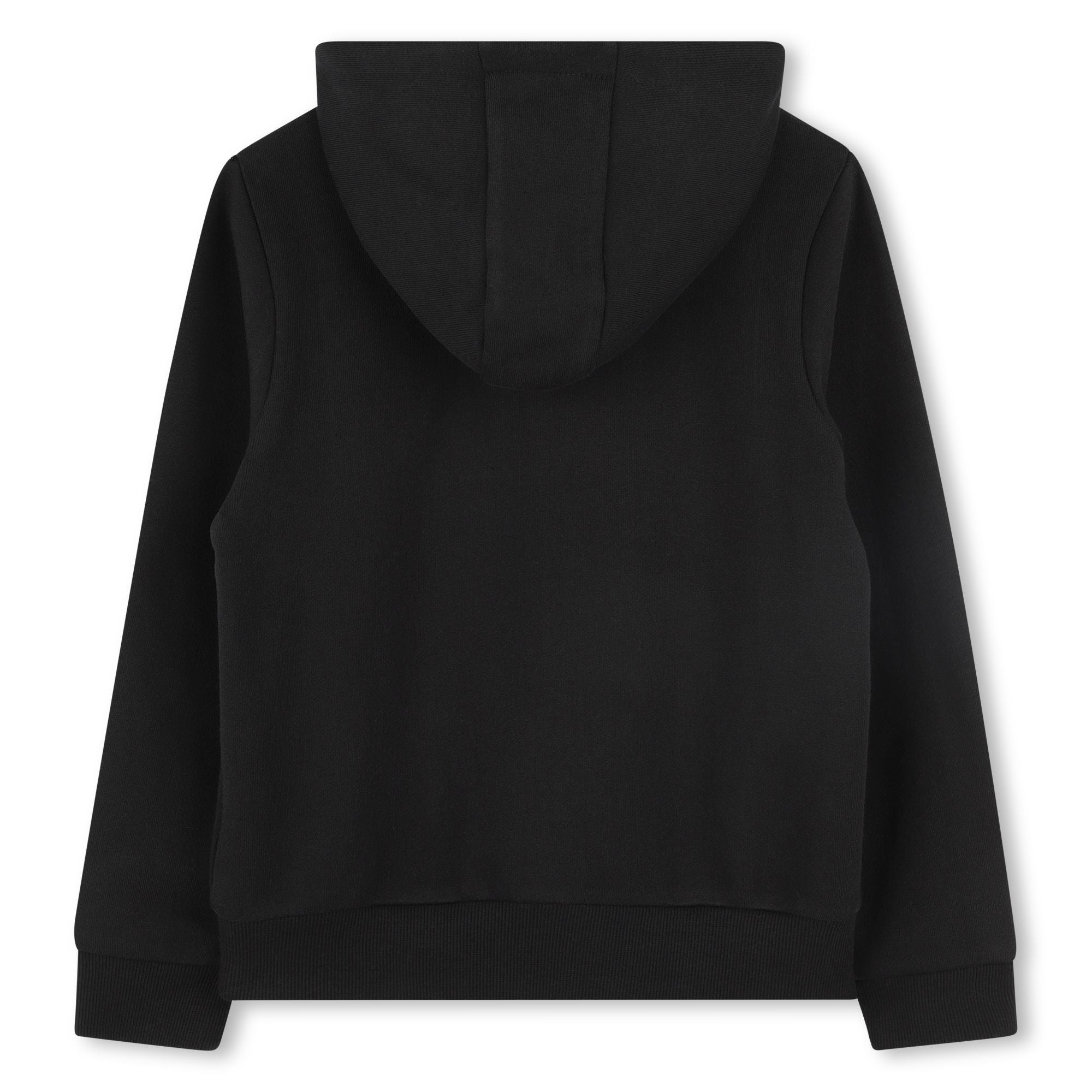 Boys Black Print Logo Cotton Sweatshirt