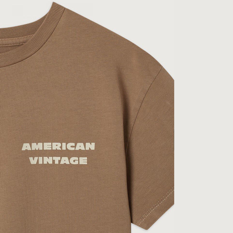 Boys & Girls Brown Logo Cotton T-Shirt