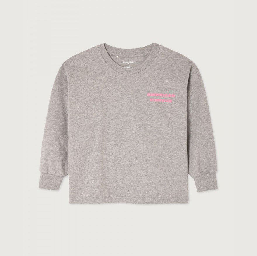 Boys & Girls Grey Logo Cotton T-Shirt