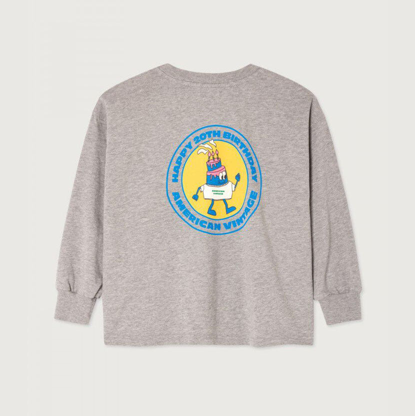 Boys & Girls Grey Logo Cotton T-Shirt