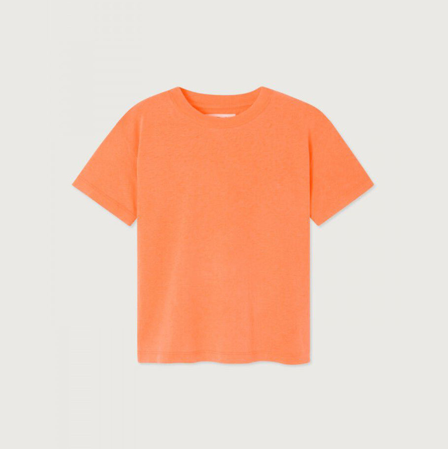 Boys & Girls Orange Cotton T-Shirt