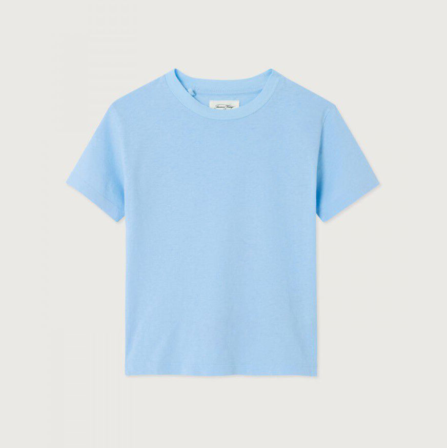 Boys & Girls Light Blue Cotton T-Shirt