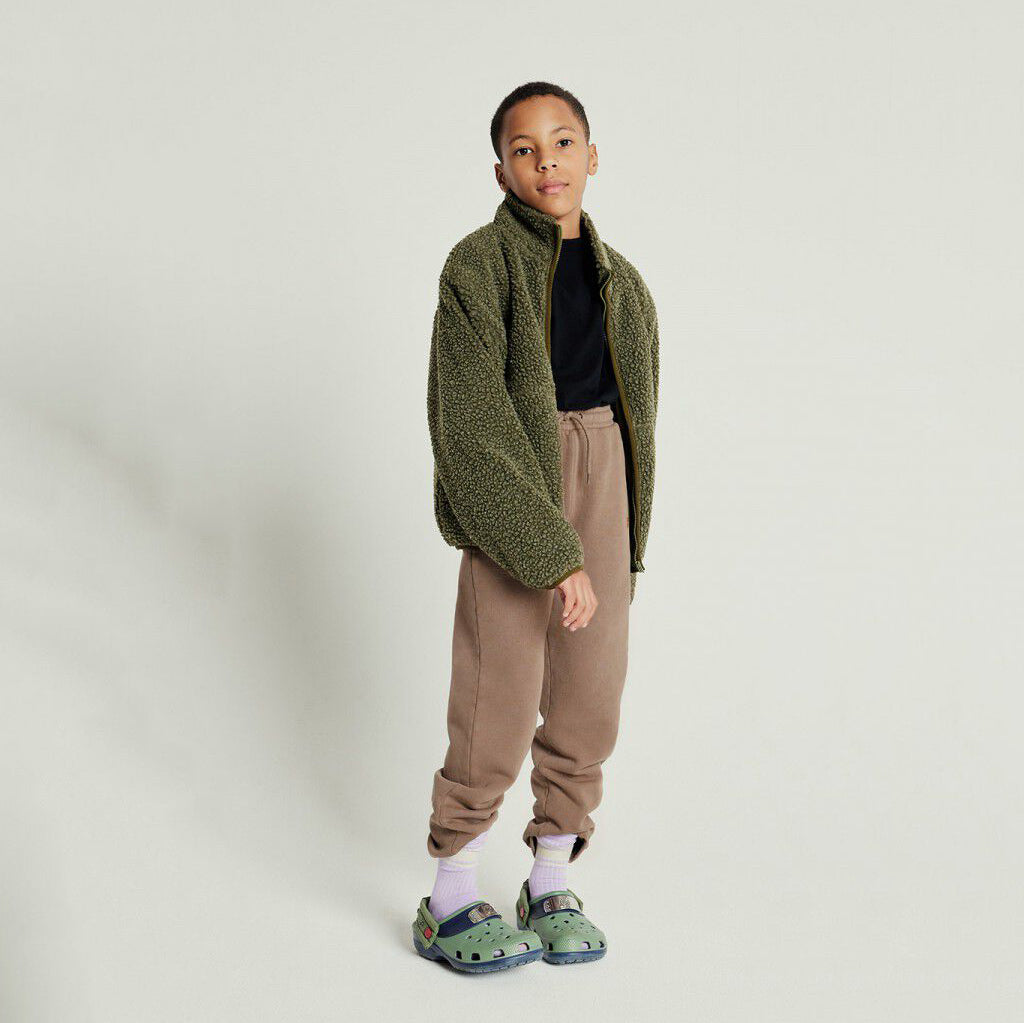 Boys & Girls Green Sherpa Jacket