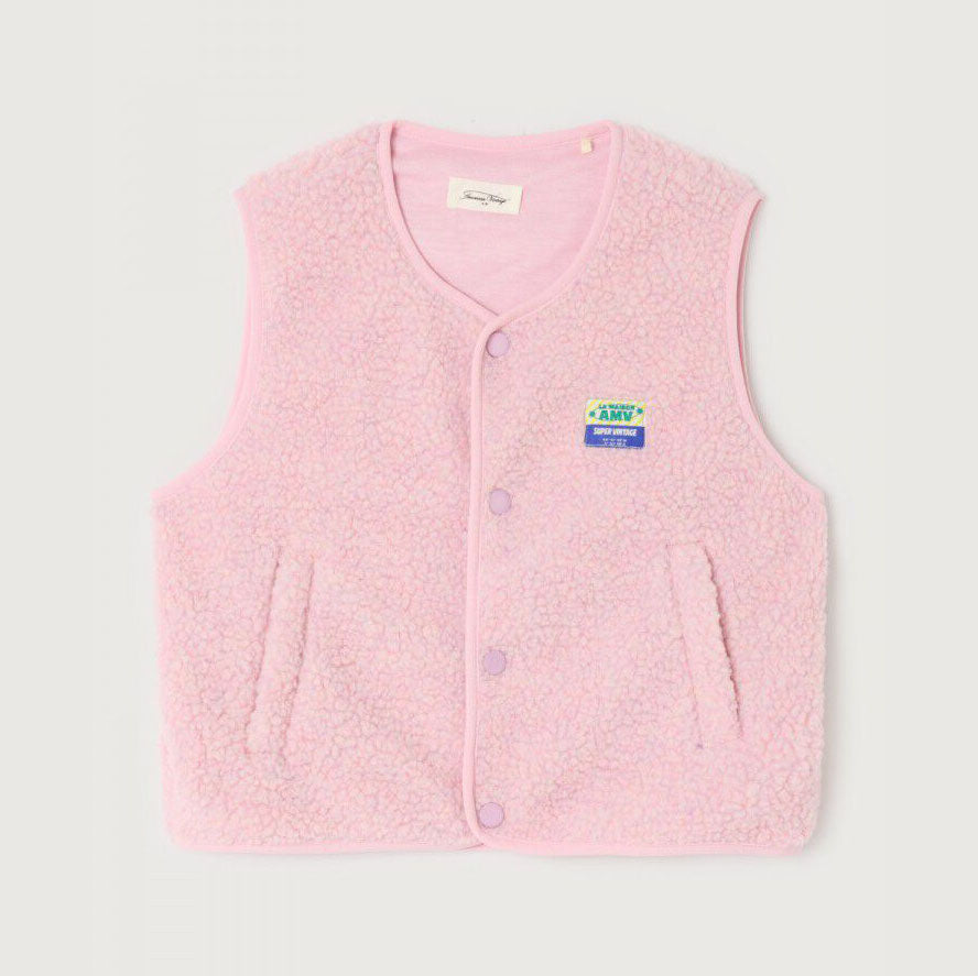 Boys & Girls Pink Sherpa Gilet