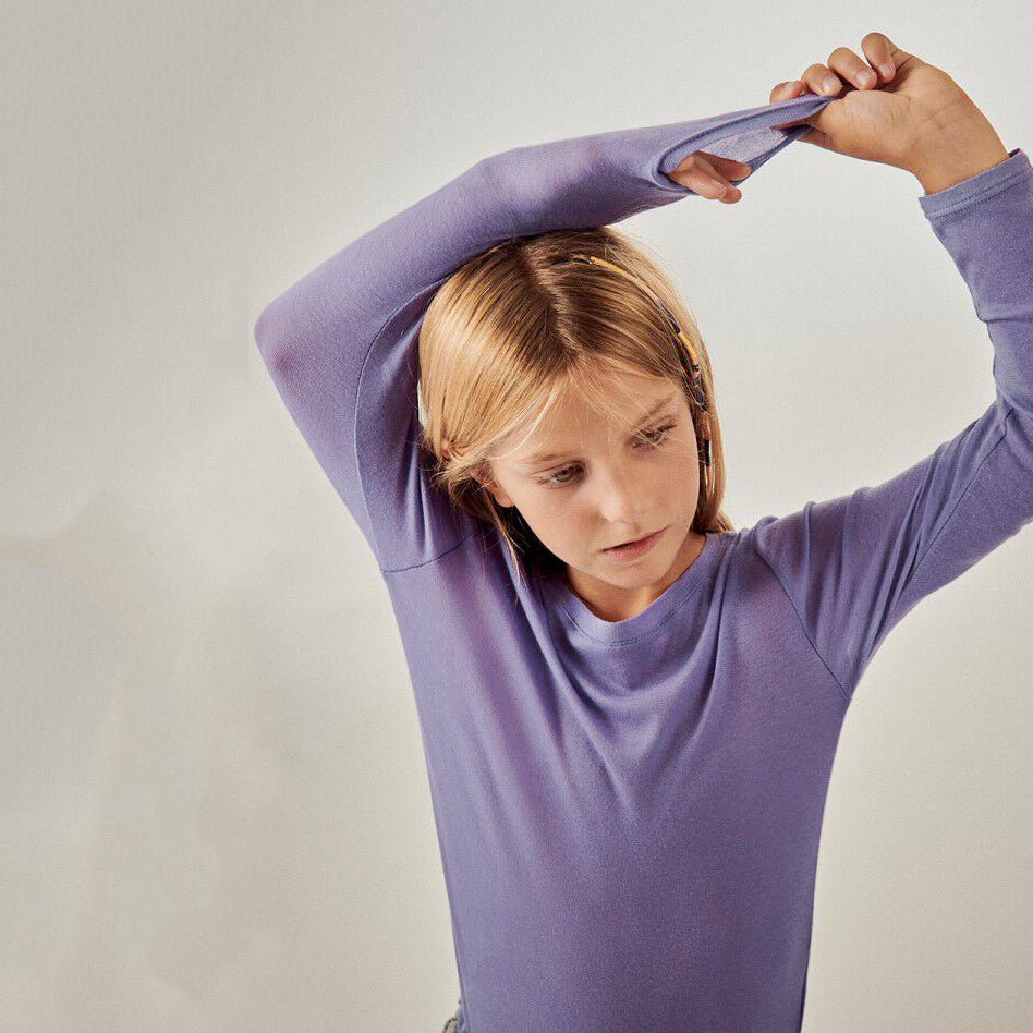 Boys & Girls Purple Cotton T-Shirt