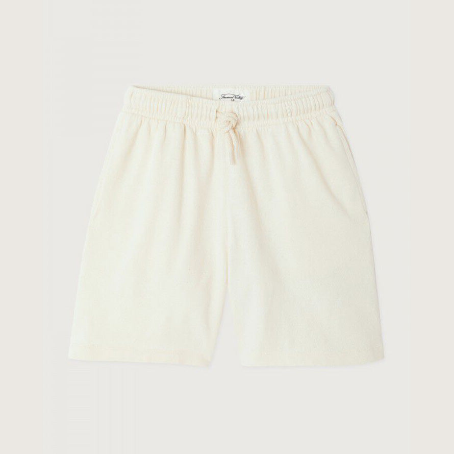 Boys & Girls White Cotton Shorts