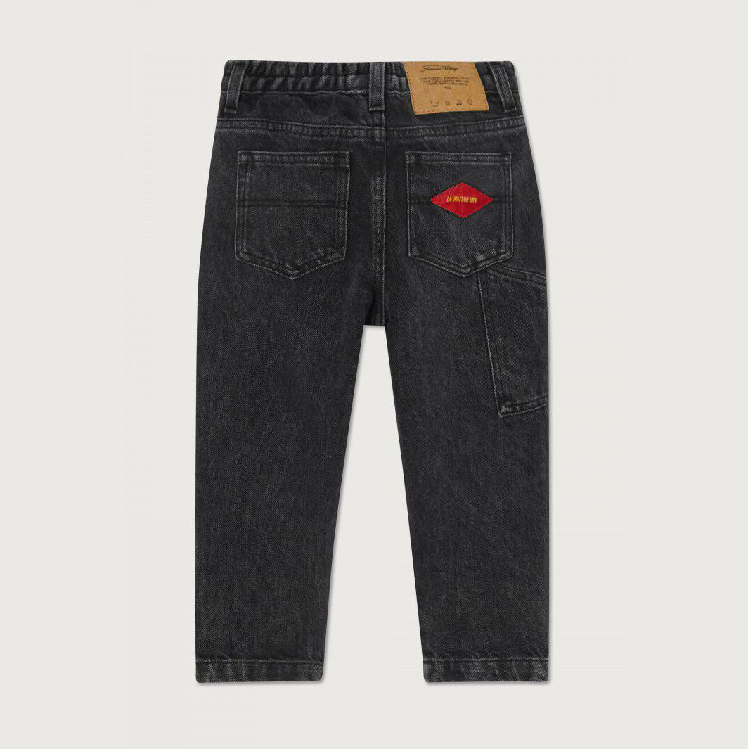 Boys & Girls Black Denim Trousers