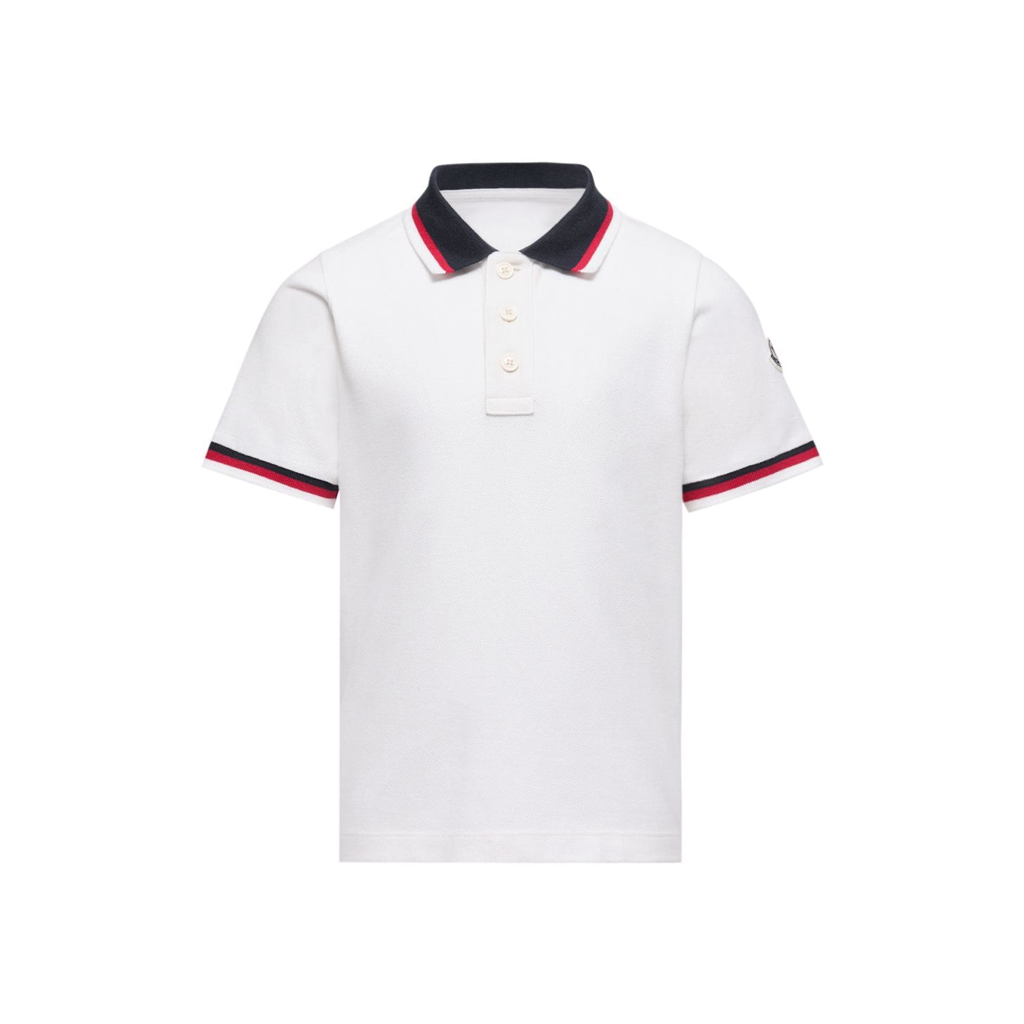 Boys White Cotton Polo Shirt