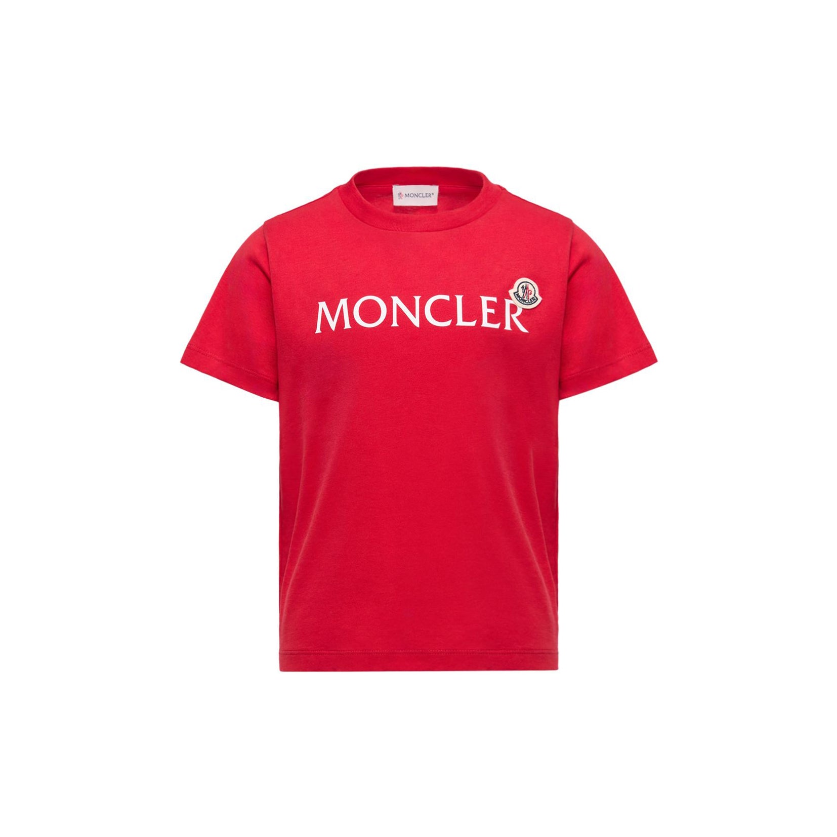 Boys Red Logo Cotton T-Shirt