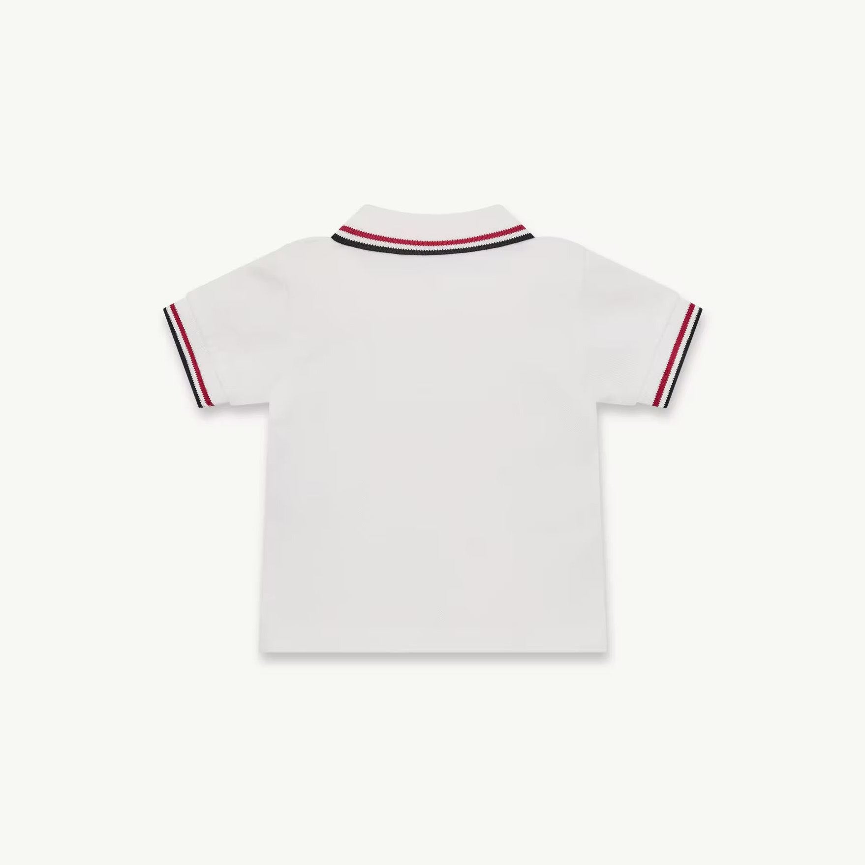 Baby Boys White Cotton Polo Shirt