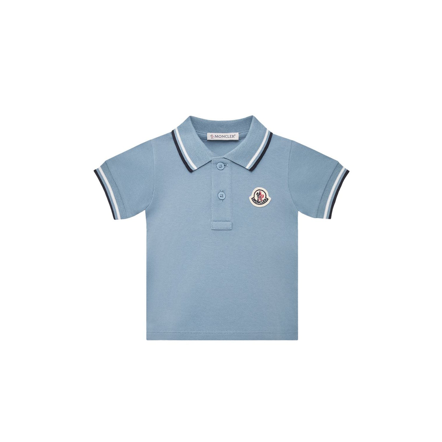 Baby Boys Light Blue Cotton Polo Shirt