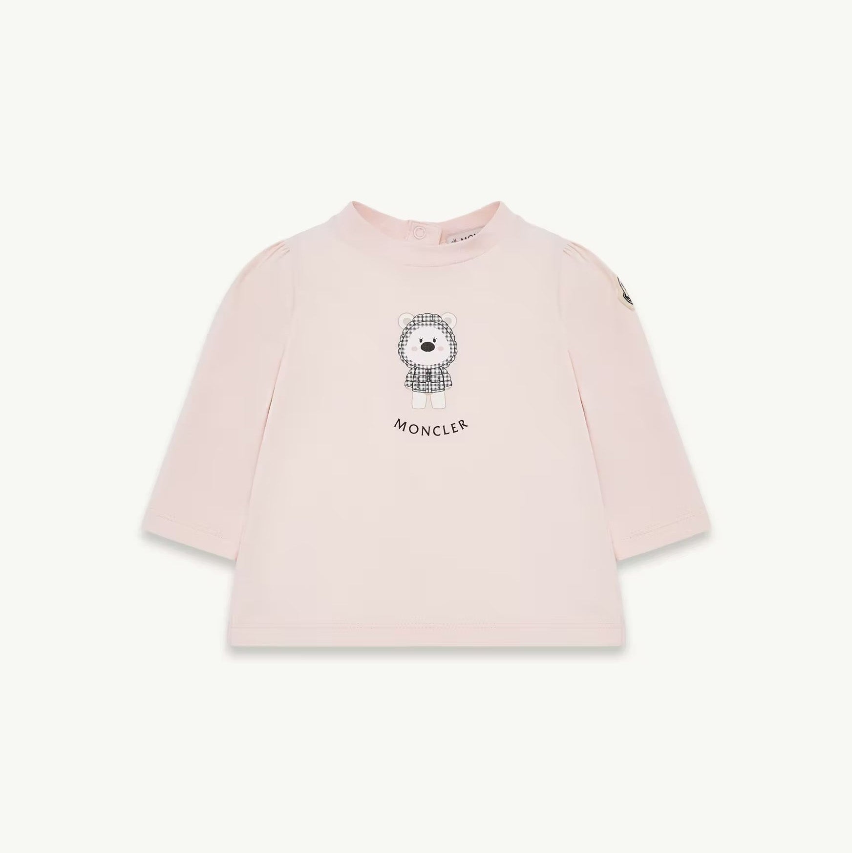 Baby Girls Light Pink Printed Cotton T-Shirt
