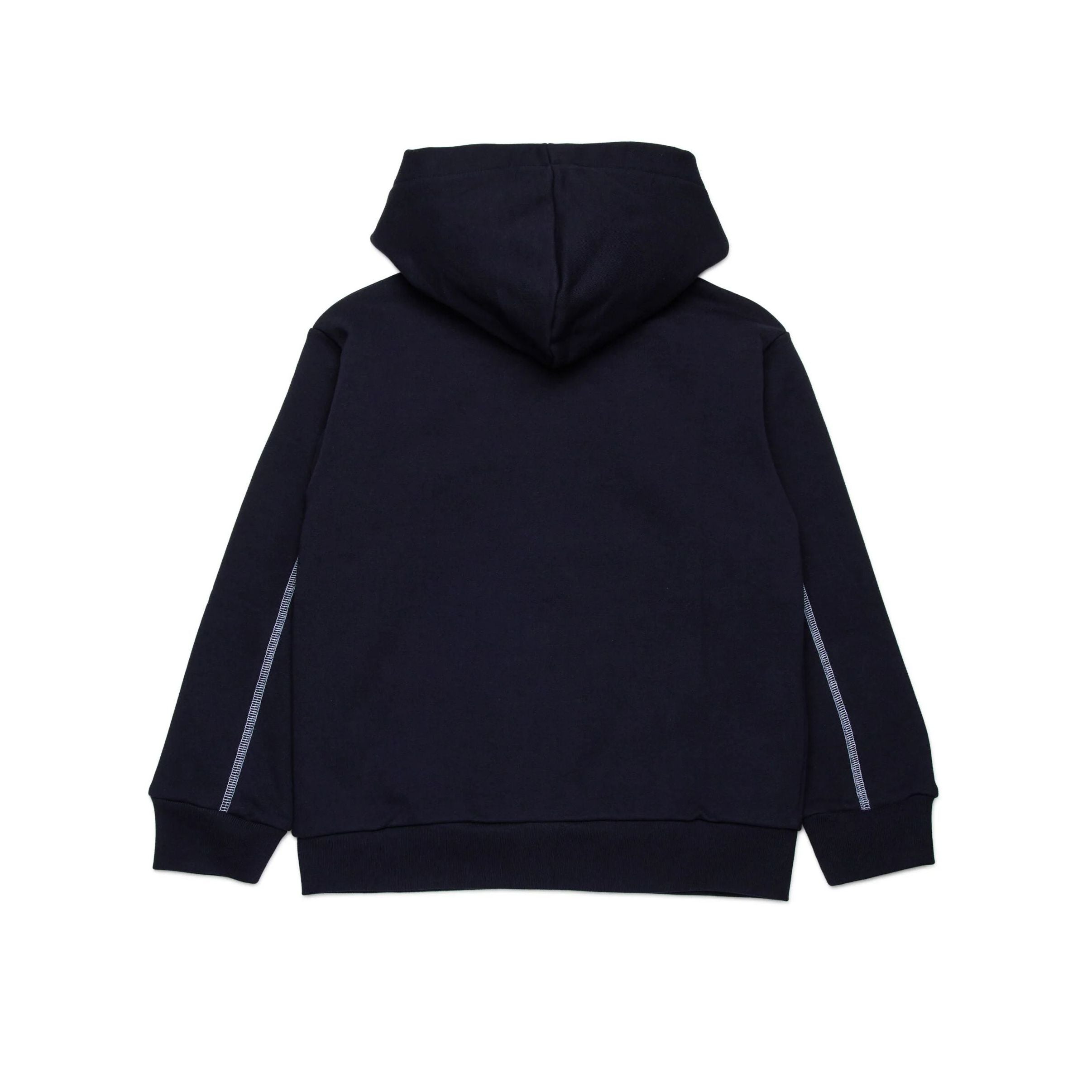 Boys & Girls Navy Cotton Zip-Up Top