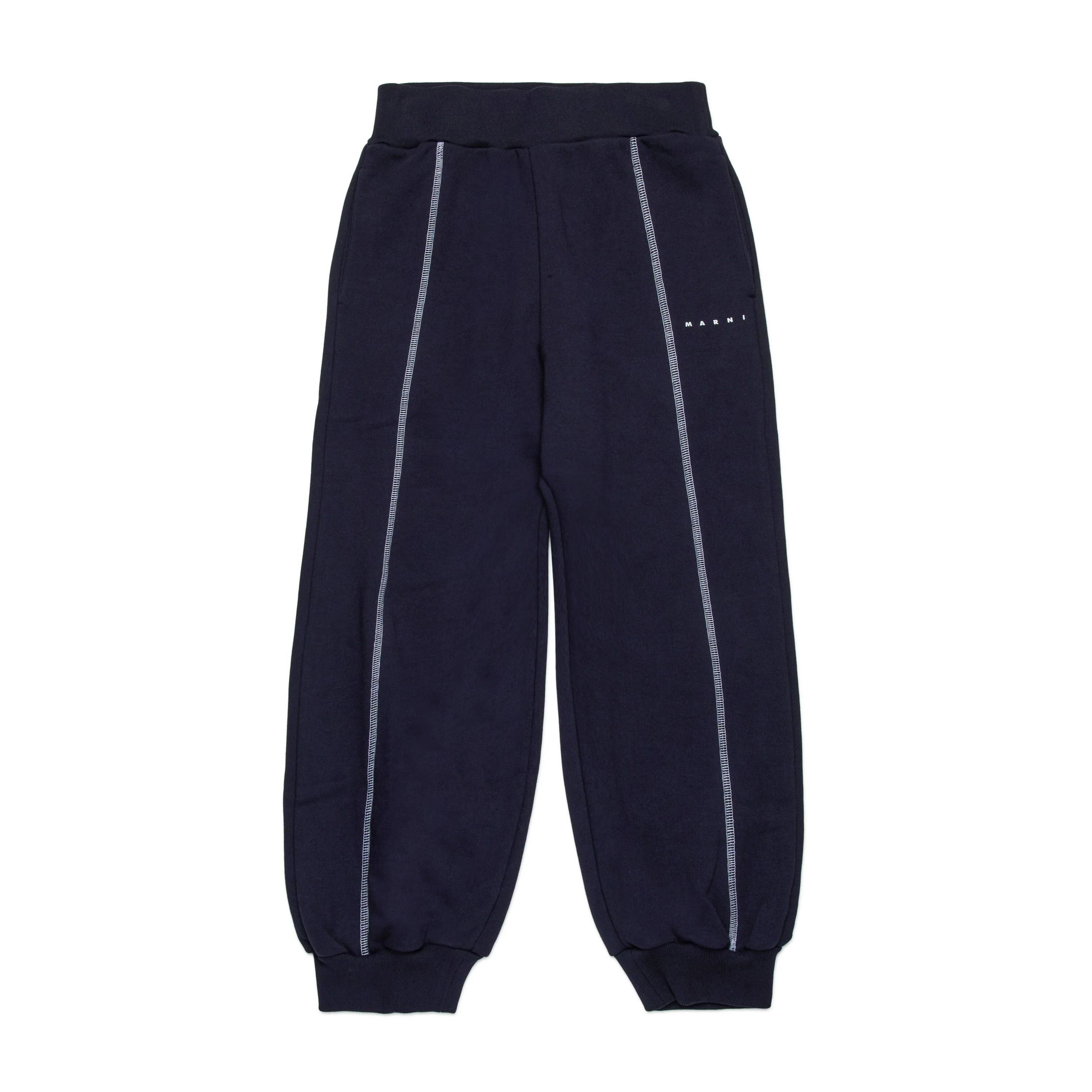Boys & Girls Navy Cotton Trousers