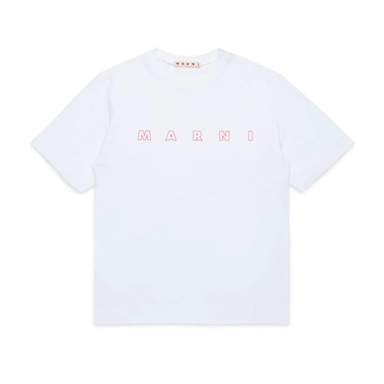 Boys & Girls White Logo Cotton T-Shirt