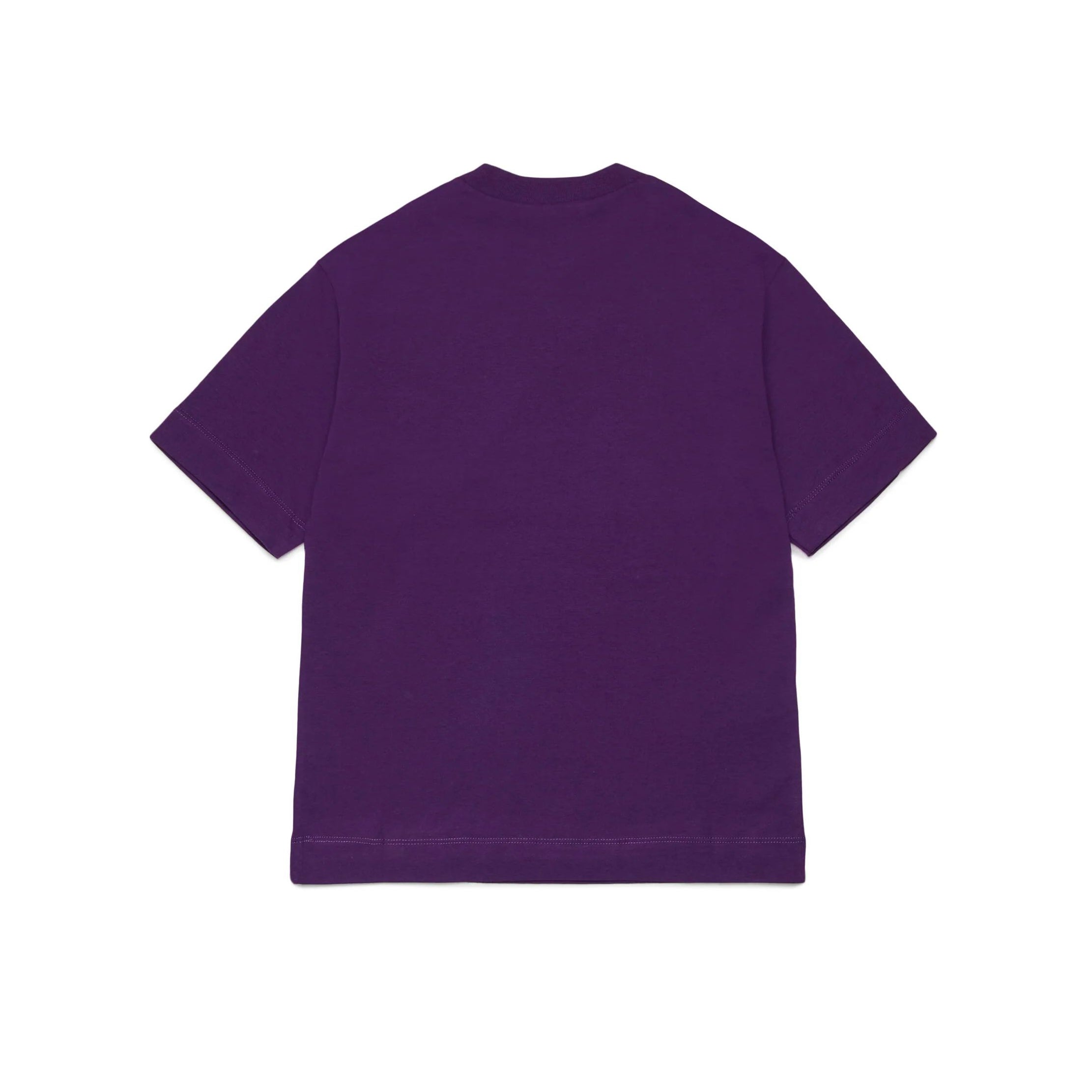 Boys & Girls Purple Logo Cotton T-Shirt