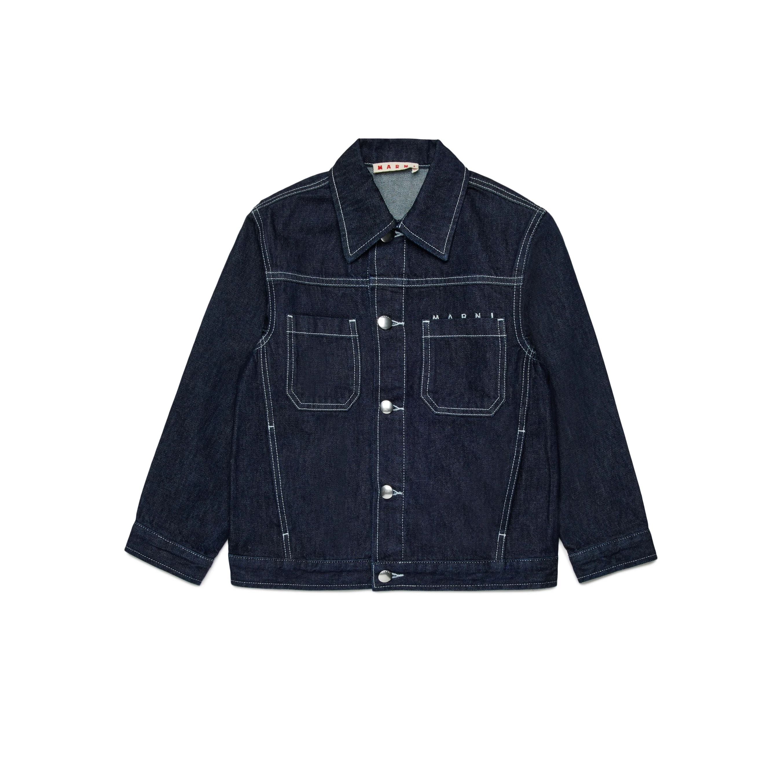 Boys & Girls Dark Blue Denim Jacket