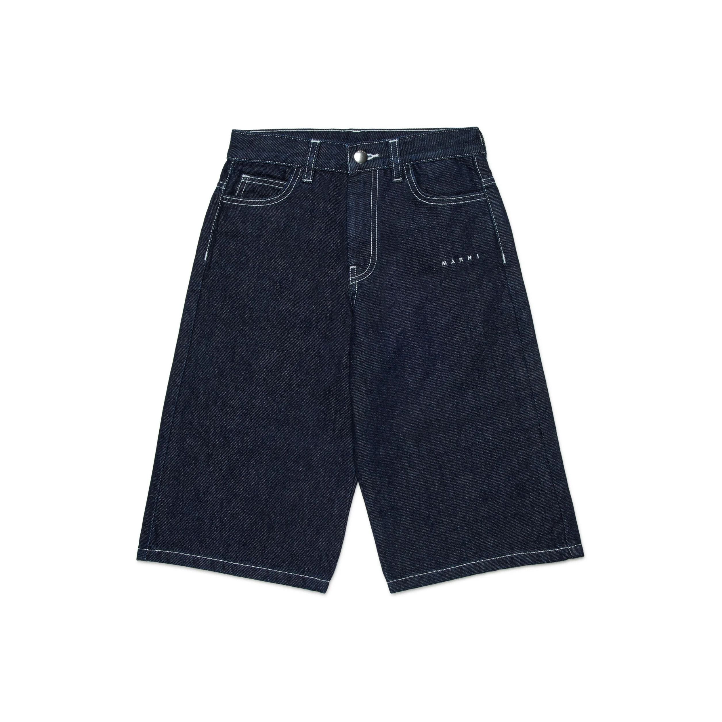 Boys & Girls Dark Blue Denim Shorts