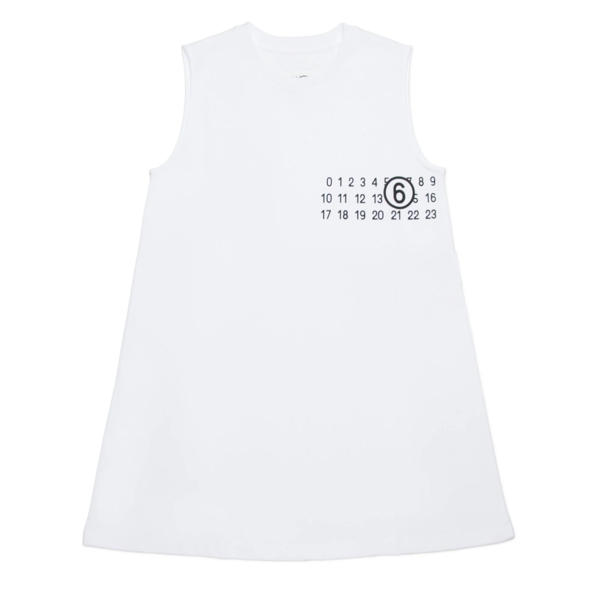 Boys & Girls White Logo Cotton Dress