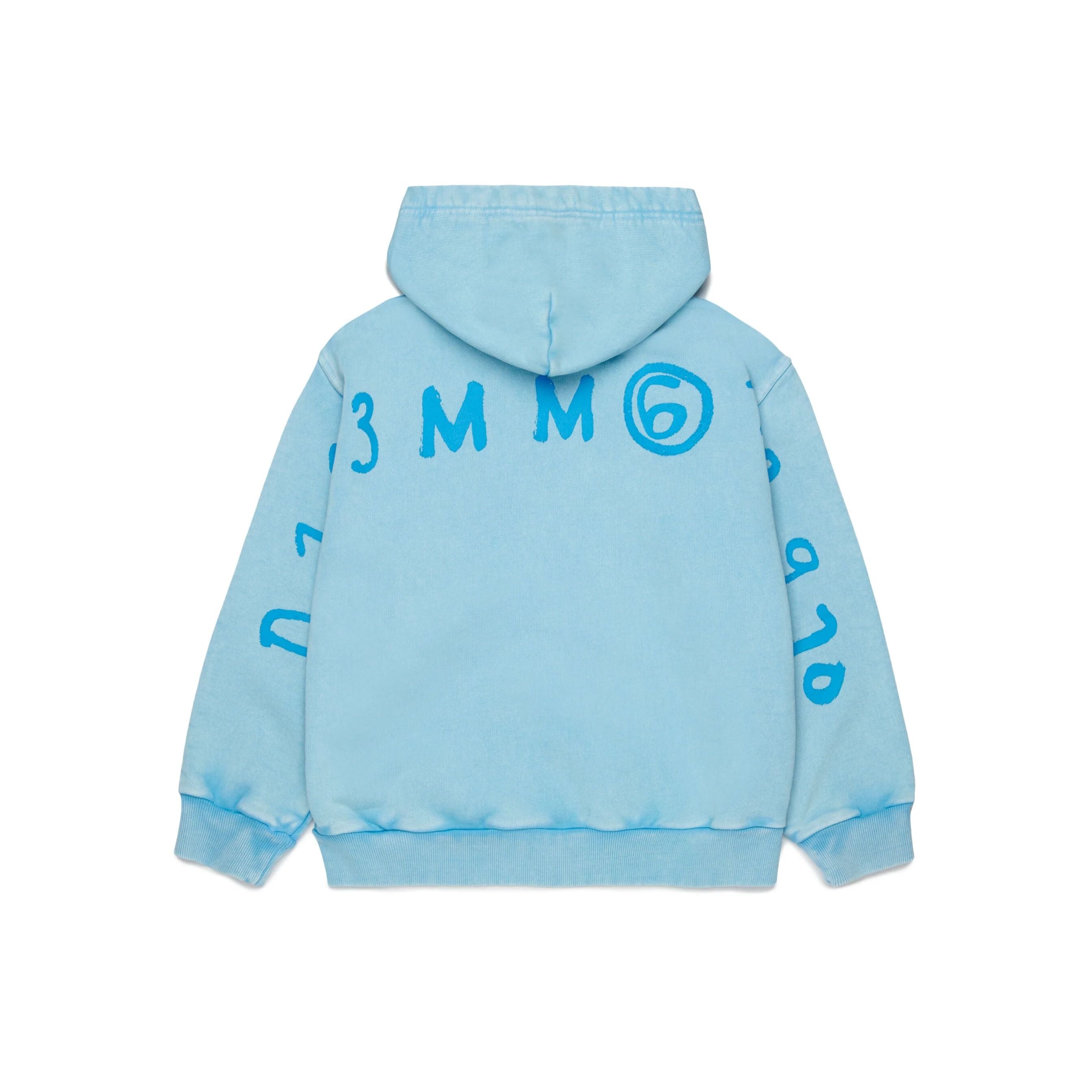 Boys & Girls Light Blue Cotton Zip-Up Top