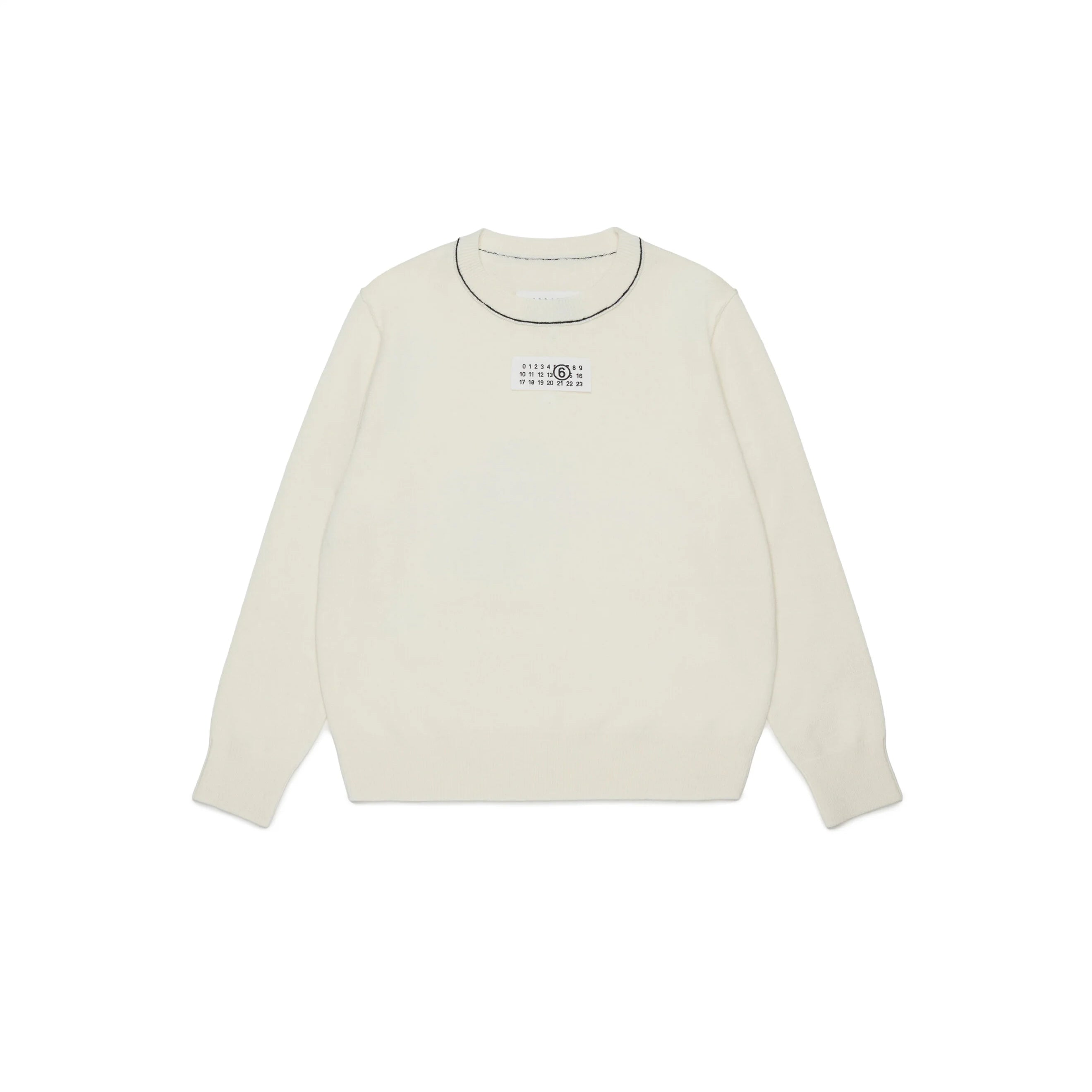 Boys & Girls White Knit Wool Sweater