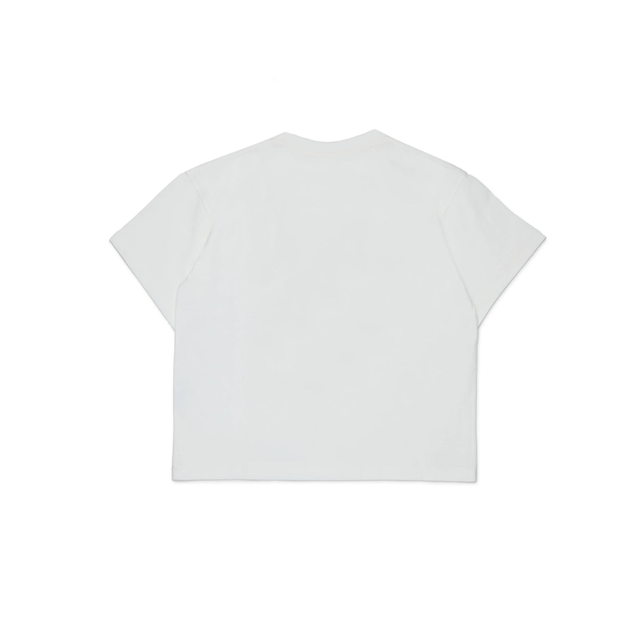 Boys & Girls White Cotton T-Shirt