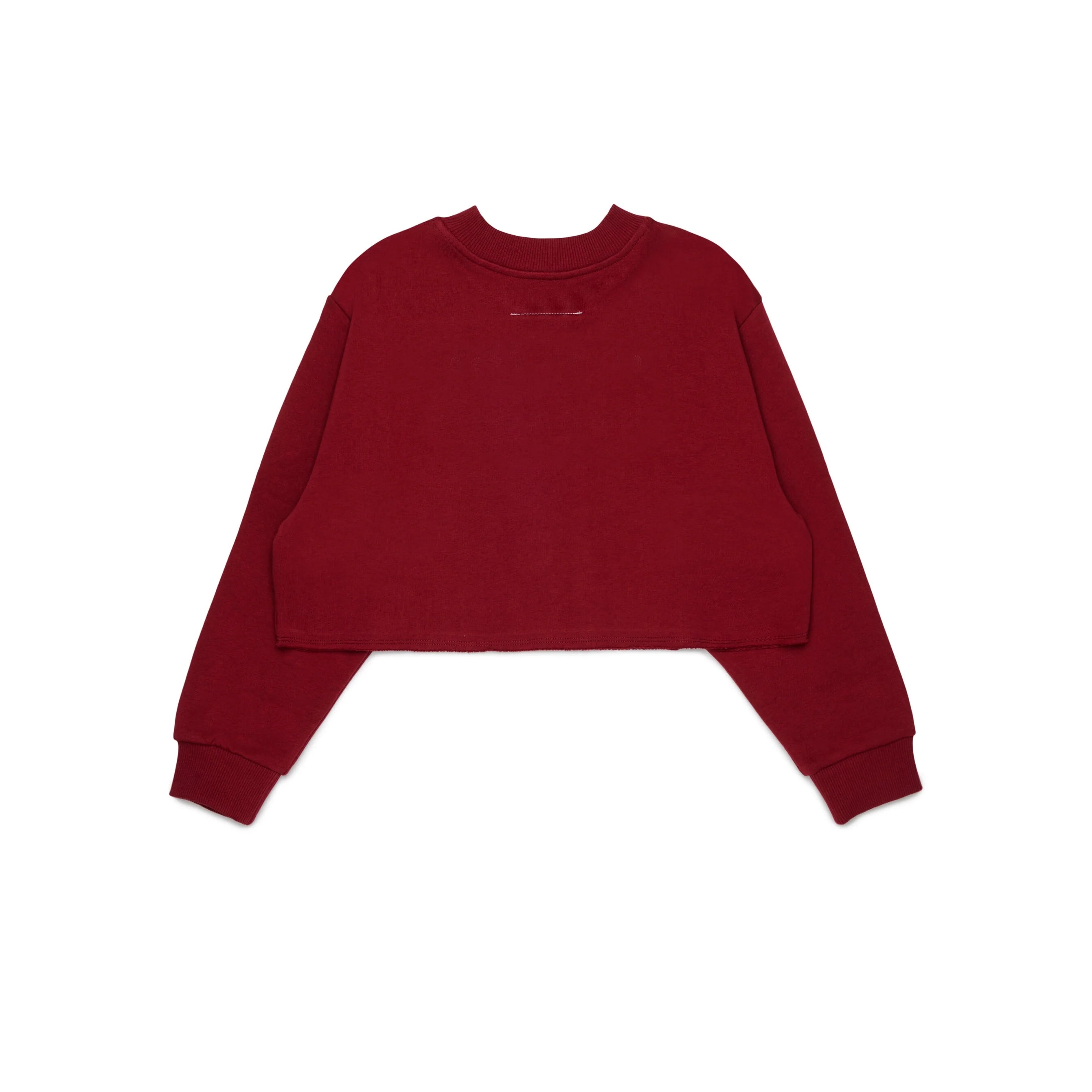 Girls Red Logo Cotton Sweatshirt